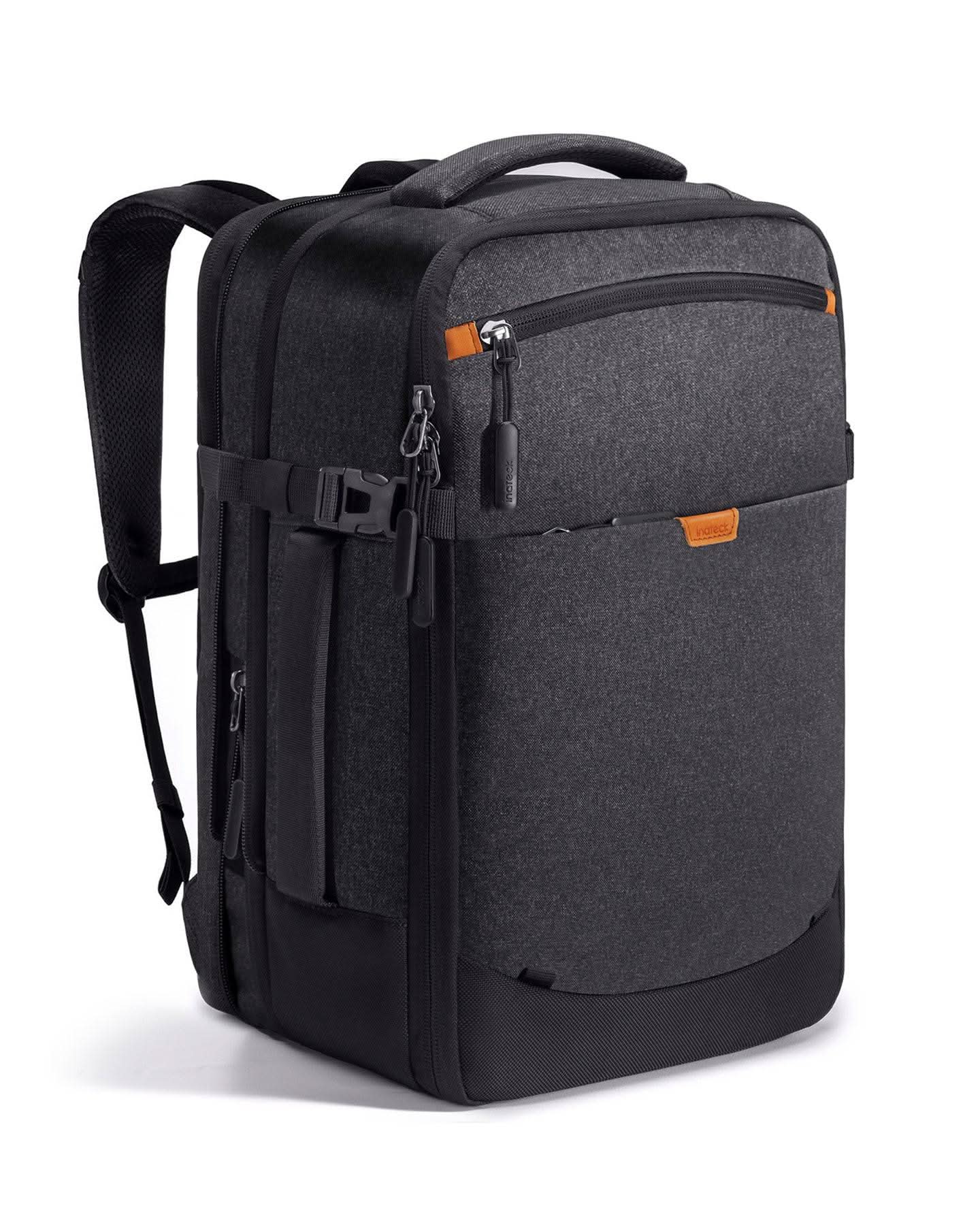 Inateck 38.5-46.2L Reiserucksack erweiterbarer Herren Damen Handgepäck Flugzeug Rucksack, 15.6 Zoll Laptop Rucksack spritzwassergeschütztes Carry on Kabinenrucksack für Weekender, BP03006 - Image 7