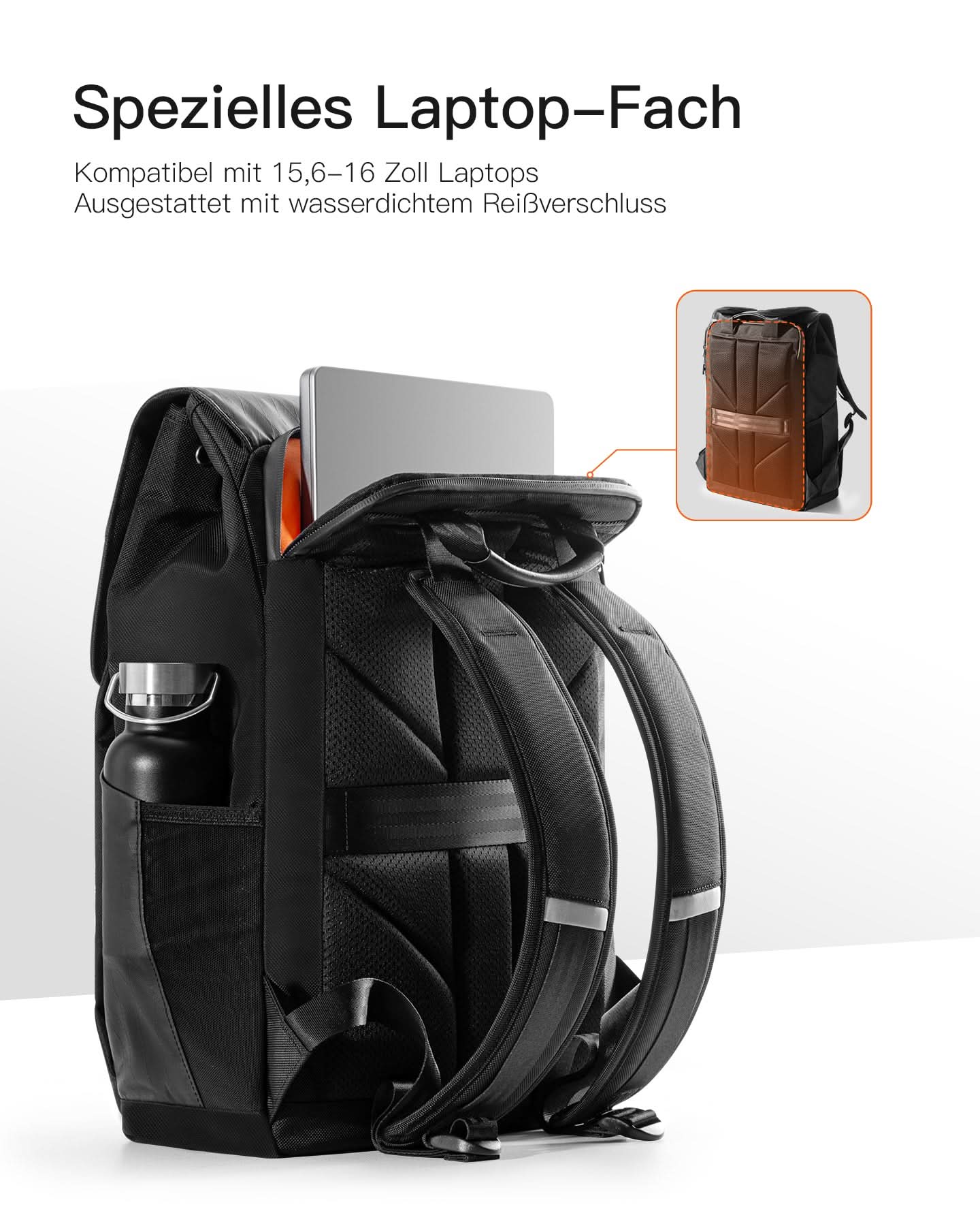 20L Freizeitrucksack für Männer und Frauen, Kompatibel mit 15,6-16 Zoll Laptops, BP01008 - Image 3