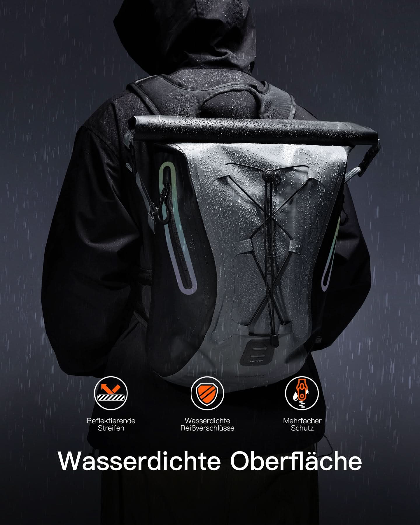 25-30L Fahrradrucksack , Multifunktionaler Wander-Rucksack, BP06003 - Image 9