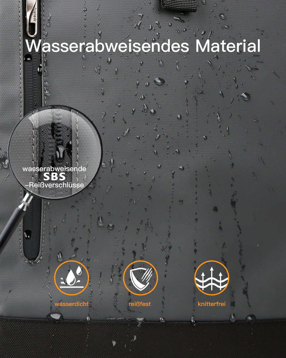 25-30L RollTop Rucksack wasserabweisend Daypack Laptoprucksack Schulrucksack, BP01003 - Image 11