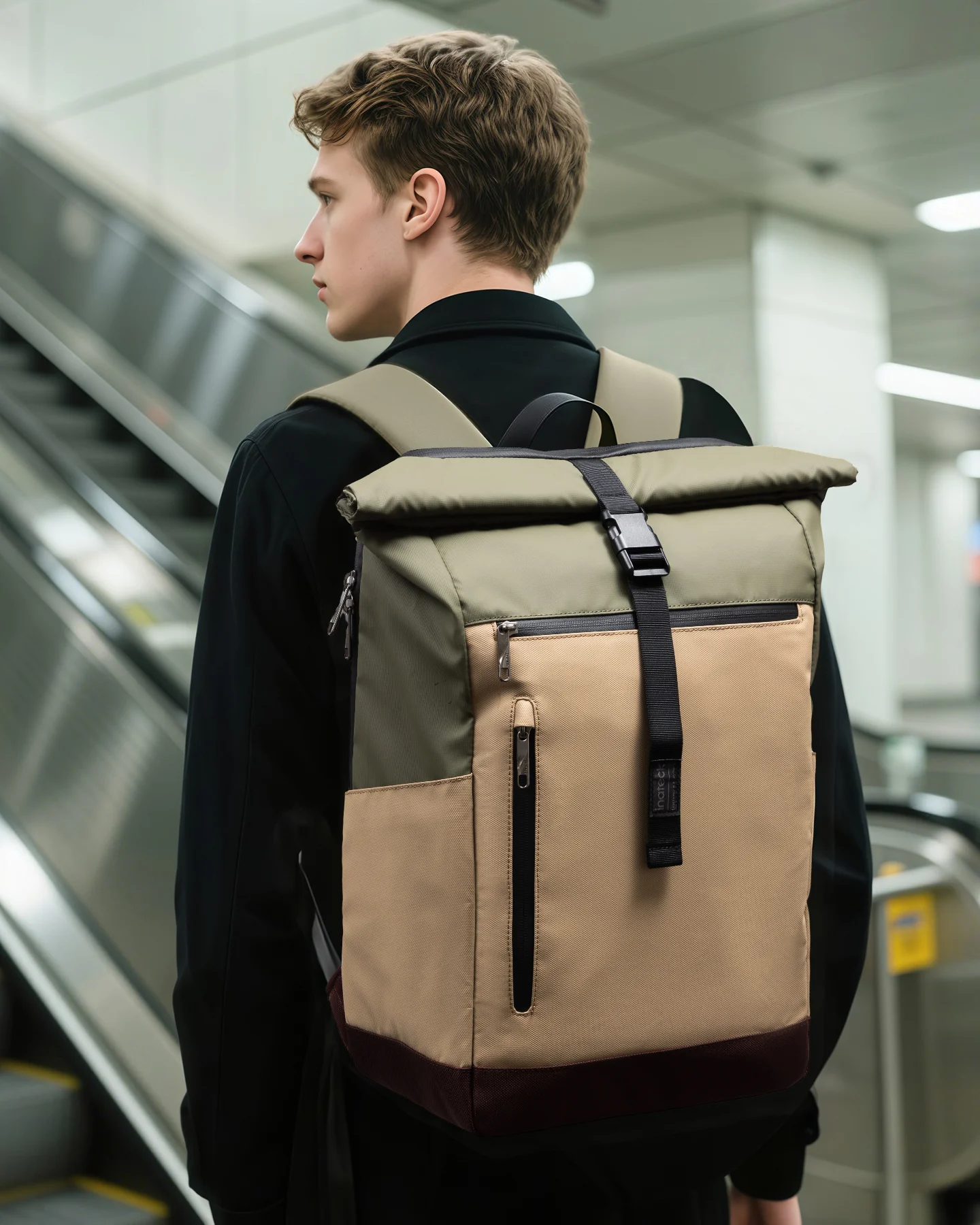 25-30L RollTop Rucksack wasserabweisend Daypack Laptoprucksack Schulrucksack, BP01003 - Image 18