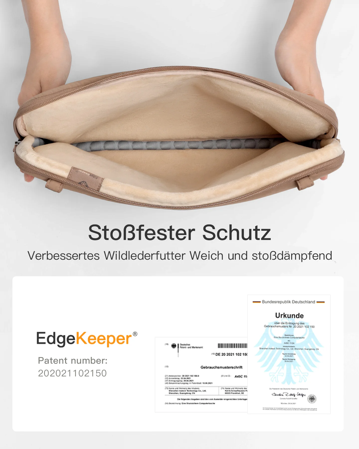 360° Schützende Laptop-Tasche, kompatibel mit 13/14 Zoll MacBook Pro/Air, LBW21 - Image 5