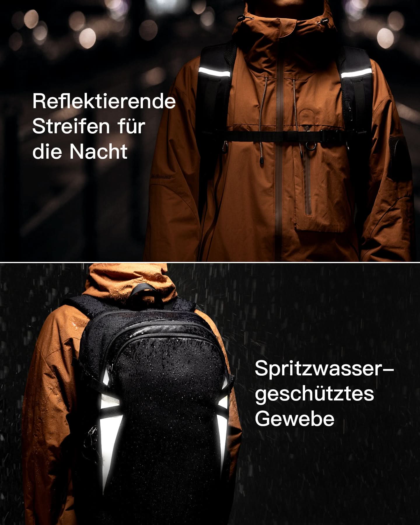 38,5L Leichter Reiserucksack, TSA Freundlich, für 15,6-17 Zoll Laptop, Schwarz, BP03009 - Image 8
