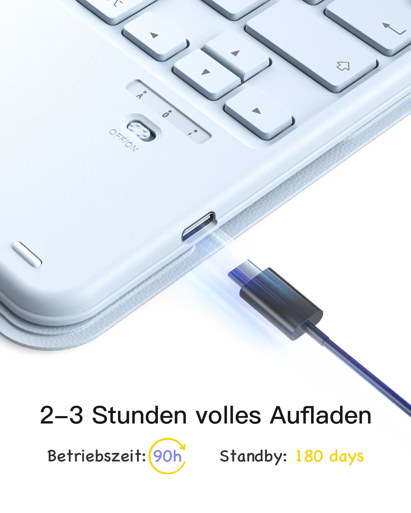 Abnehmbar Tastatur für iPad 11" A16 (2025), iPad Air 11" M4/M3/M2 (2026/2025/2024), iPad Air 10.9" 5/4, iPad Pro 11" 4/3/2/1, KB002 - Image 17