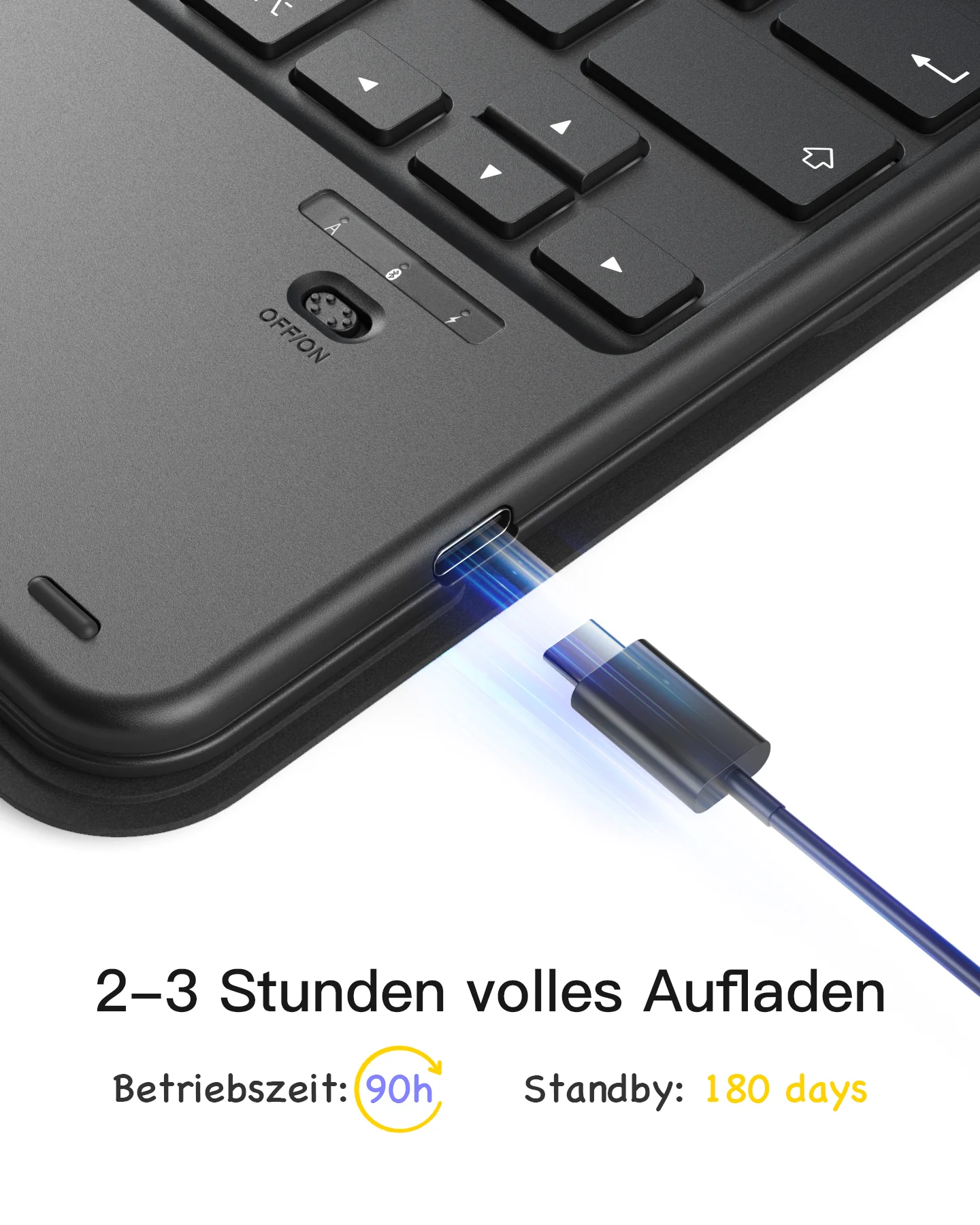 Abnehmbar Tastatur für iPad 11" A16 (2025), iPad Air 11" M4/M3/M2 (2026/2025/2024), iPad Air 10.9" 5/4, iPad Pro 11" 4/3/2/1, KB002 - Image 9