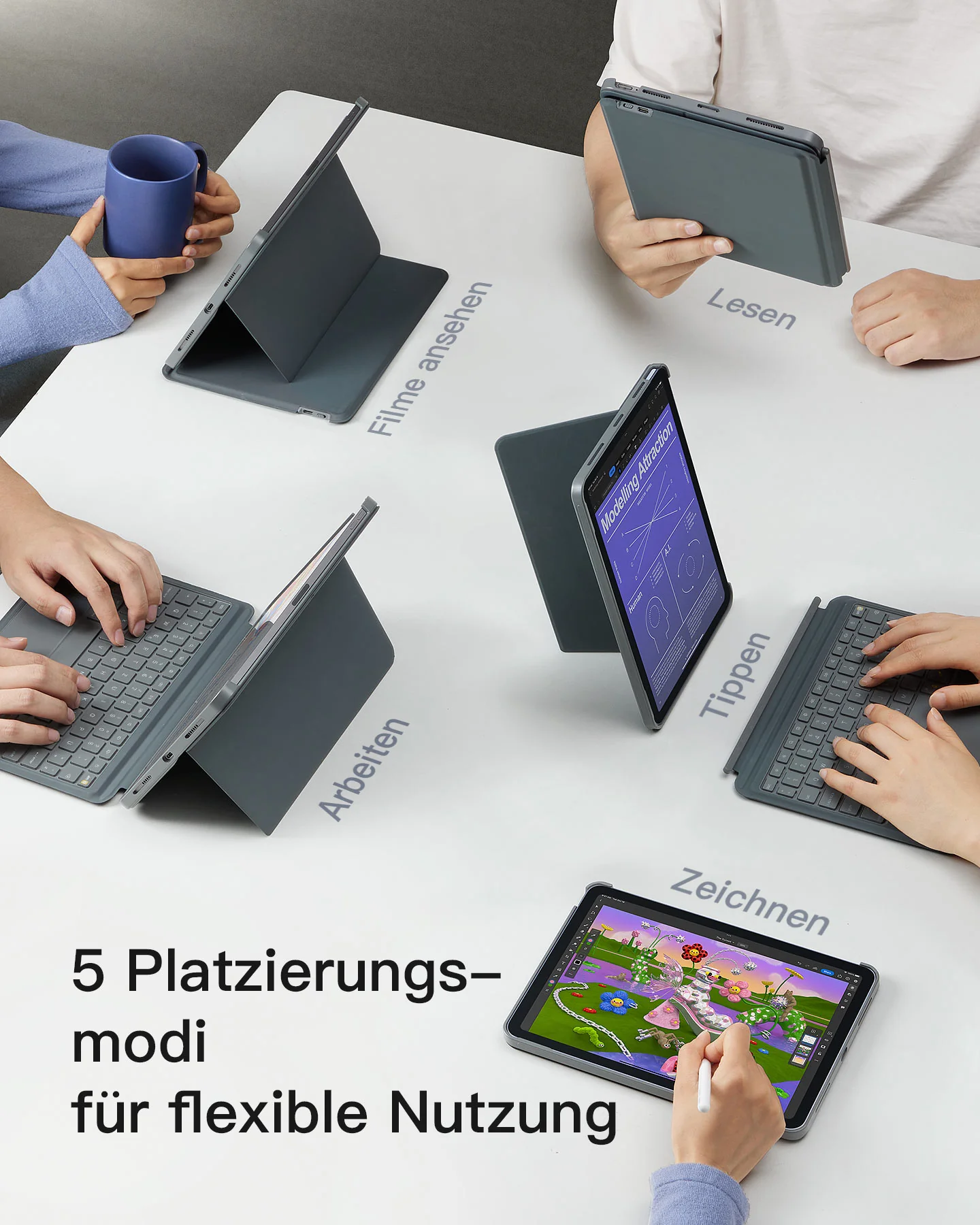 Abnehmbar Tastatur für iPad Pro 11 (M4 2024), KB04111-11 - Image 4