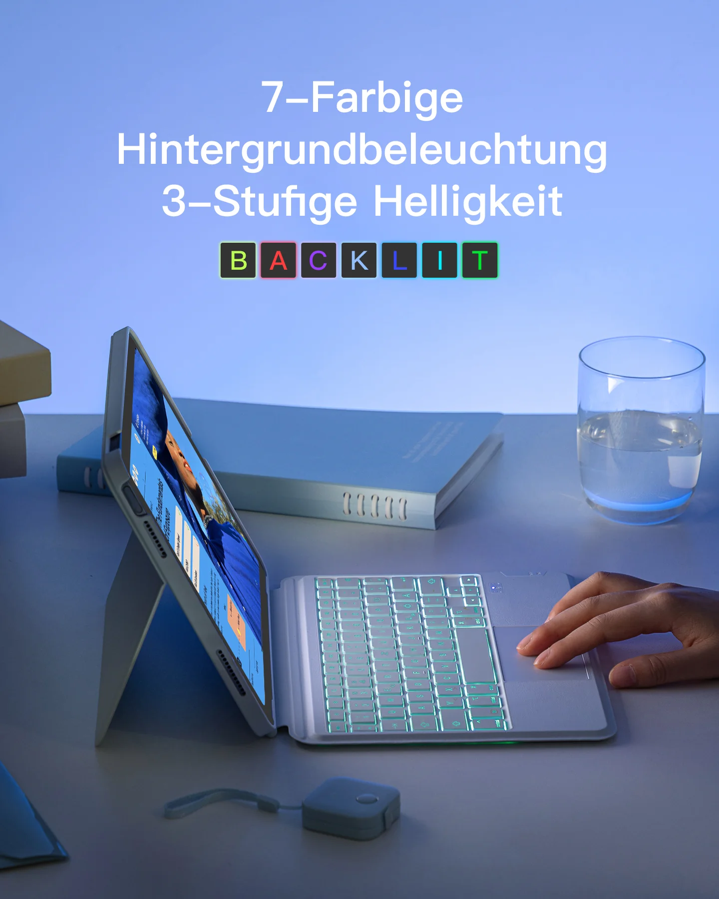 Abnehmbare iPad Tastatur für das iPad 11" 11 Gen (A16 2025), iPad 10.9" 10 Gen (2022), KB04112 - Image 14