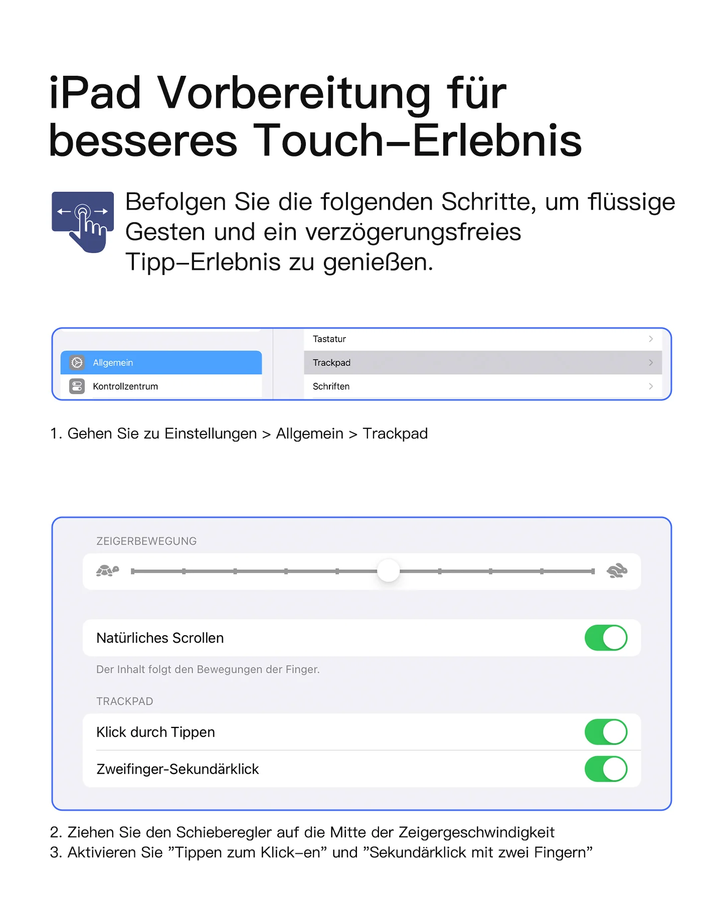 Ultraleicht Tastatur für iPad 11" (A16 2025), iPad 10, iPad Air 11" M4/M3/M2 (2026/2025/2024), iPad Air 5/4, iPad Pro 11" 4/3/2/1, QWERTZ, Acetouch, KB04122 - Image 74