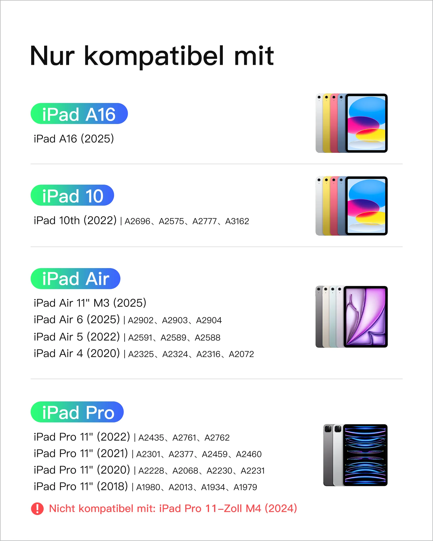 Ultraleicht Tastatur für iPad 11" (A16 2025), iPad 10, iPad Air 11" M4/M3/M2 (2026/2025/2024), iPad Air 5/4, iPad Pro 11" 4/3/2/1, QWERTZ, Acetouch, KB04122 - Image 76