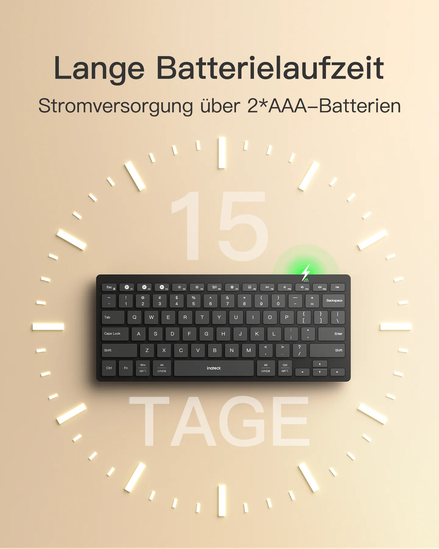 Bluetooth Tablet Tastatur kompatibel mit Android/iOS/Smartphones/Windows PC/iPad, KB01003 - Image 9