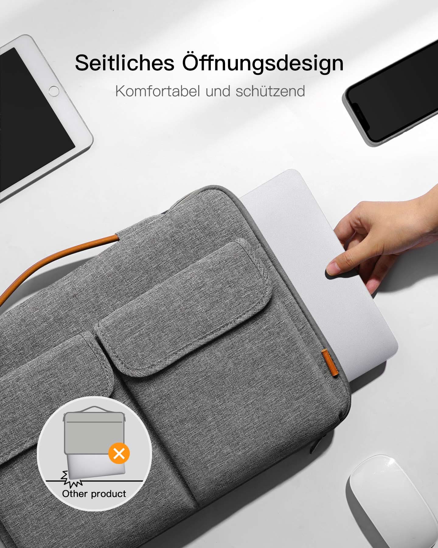EdgeKeeper 360° Rundumschutz Laptoptasche für 13 Zoll MacBook Air/Pro M2/M1 2022-2012, LB02011 - Image 5