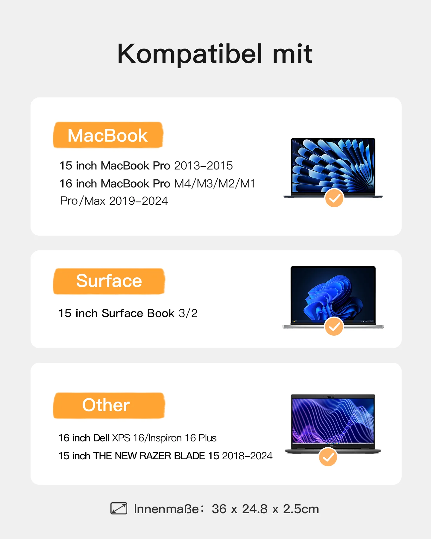EdgeKeeper 360° Rundumschutz Laptoptasche für 13-16 Zoll Laptops, MacBook Pro, MacBook Air, LB02006/B1 - Image 48