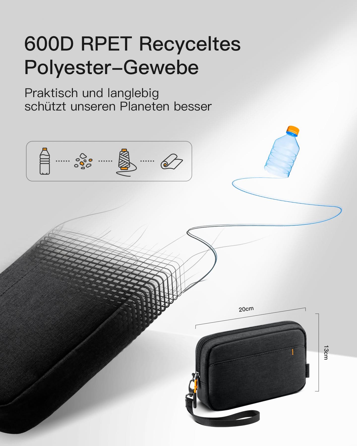 Electronics Organizer, spritzwasserfester Reiseorganizer, AB03012 - Image 3