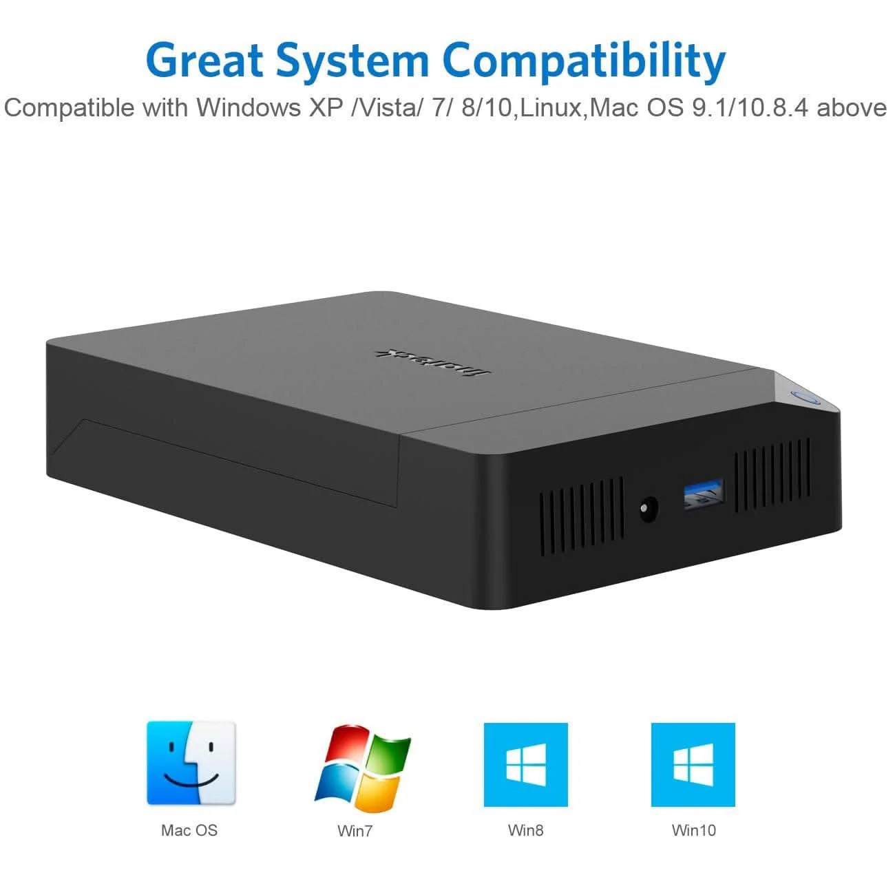 3.5 USB 3.0, HDD Gehäuse für 2,5”/ 3,5” SATA HDD SSD, Unterstützt UASP und maximal 20 TB Laufwerke, 12 V/ 2A Netzteil - FE3002 - Image 3