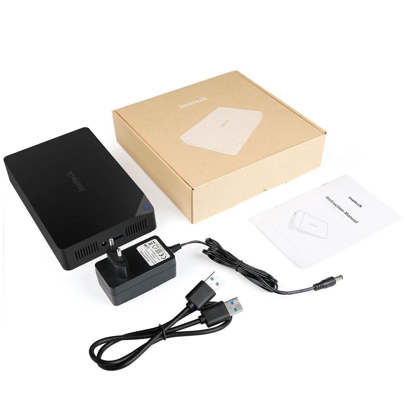 3.5 USB 3.0, HDD Gehäuse für 2,5”/ 3,5” SATA HDD SSD, Unterstützt UASP und maximal 20 TB Laufwerke, 12 V/ 2A Netzteil - FE3002 - Image 5