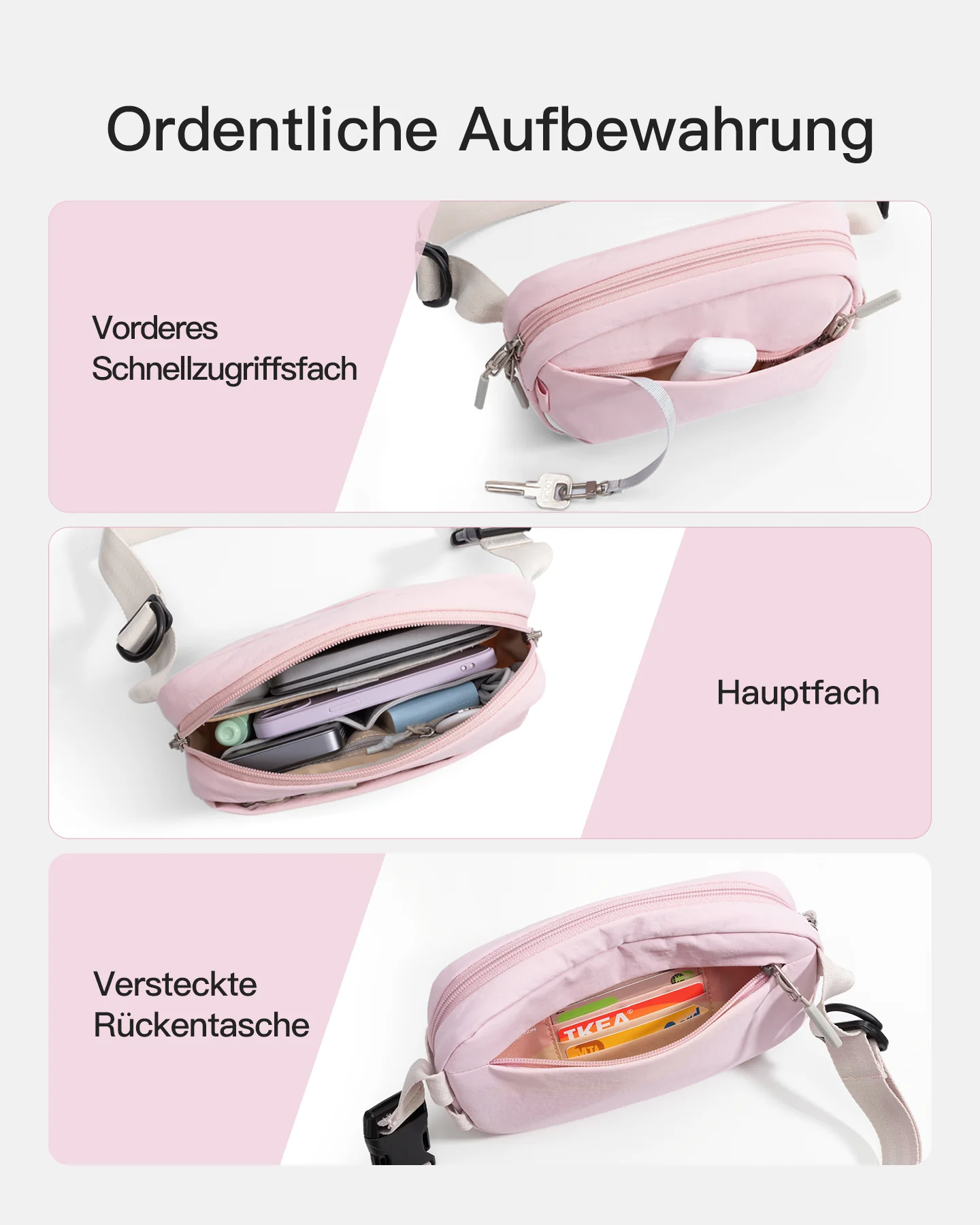 Gürteltasche mit RFID-Blockierung, mit verstellbarem Schulterriemen, FB01002 - Image 24