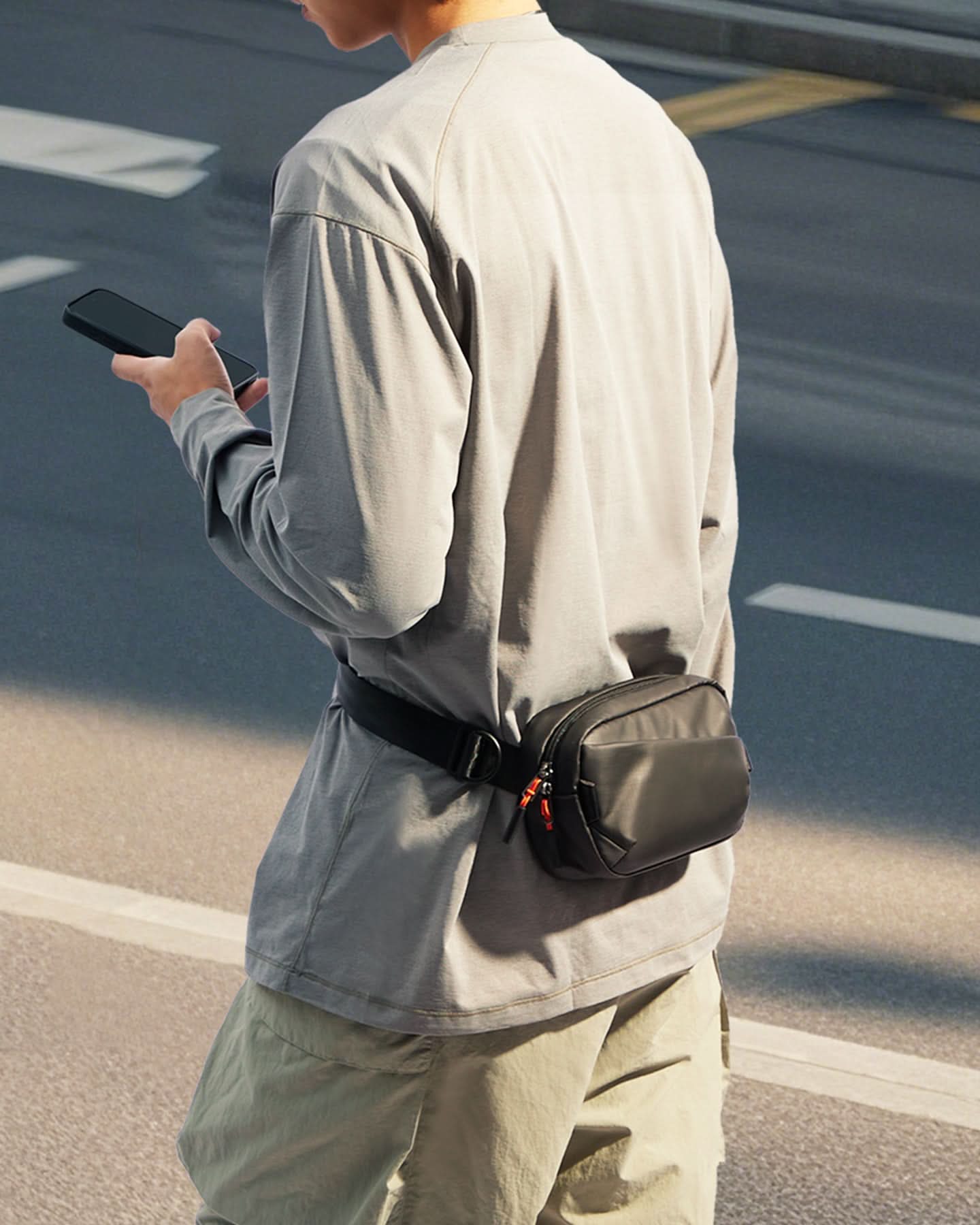 Gürteltasche mit RFID-Blockierung, mit verstellbarem Schulterriemen, FB01002 - Image 9