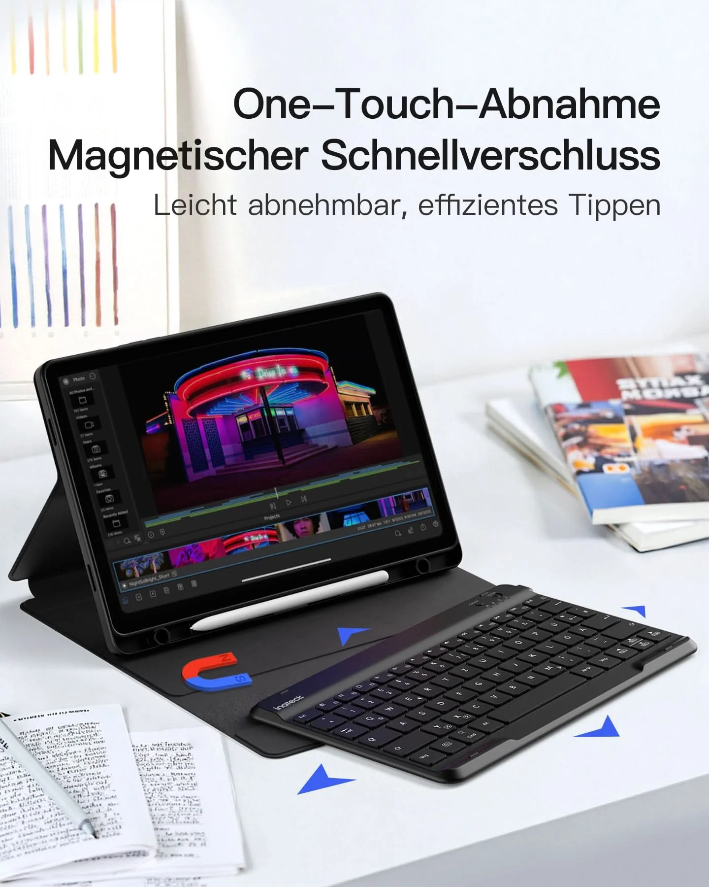 Hülle mit Tastatur für Samsung Galaxy Tab А9+/A9 Plus 11" (2023), N0028 - Image 4