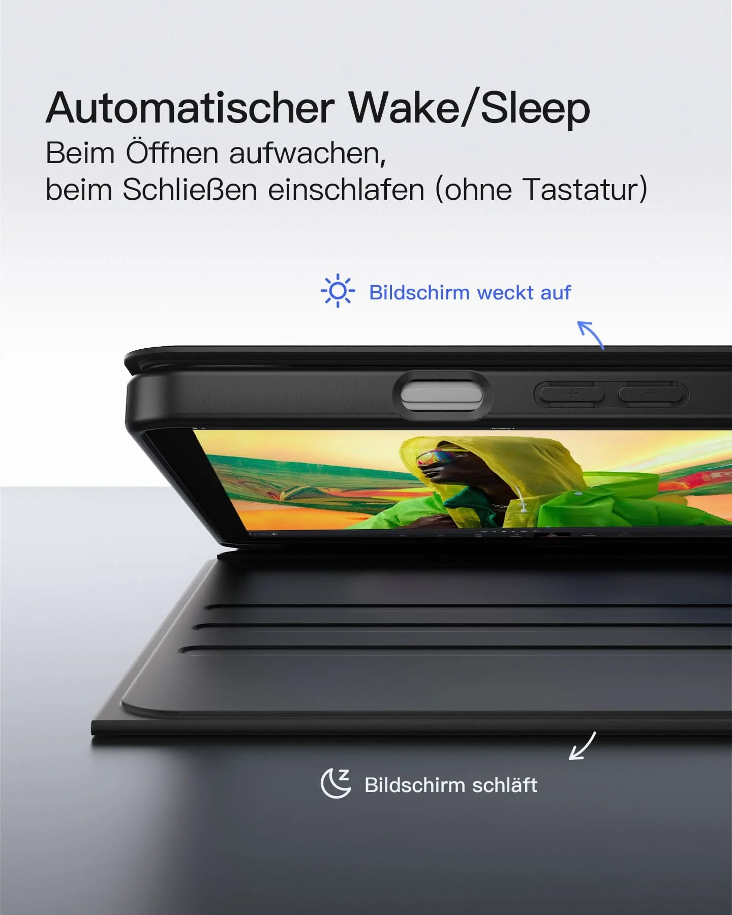Hülle mit Tastatur für Samsung Galaxy Tab А9+/A9 Plus 11" (2023), N0028 - Image 6