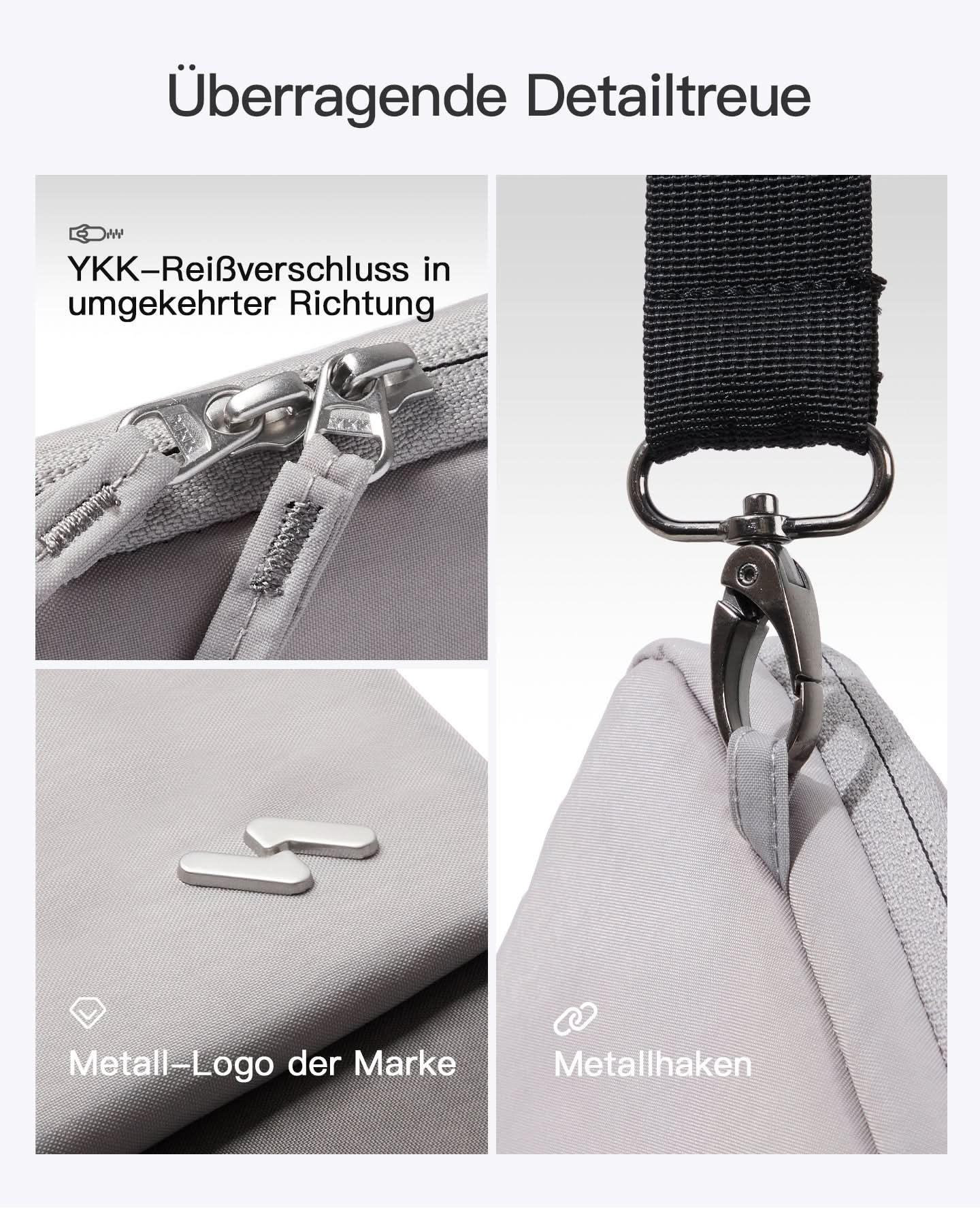 Inateck 360° Schutz Laptoptasche Hülle Schultertasche, kompatibel mit 13-Zoll MacBook Pro/Air, 14-Zoll MacBook Pro/Max (2026-2021), LBT32 - Image 8