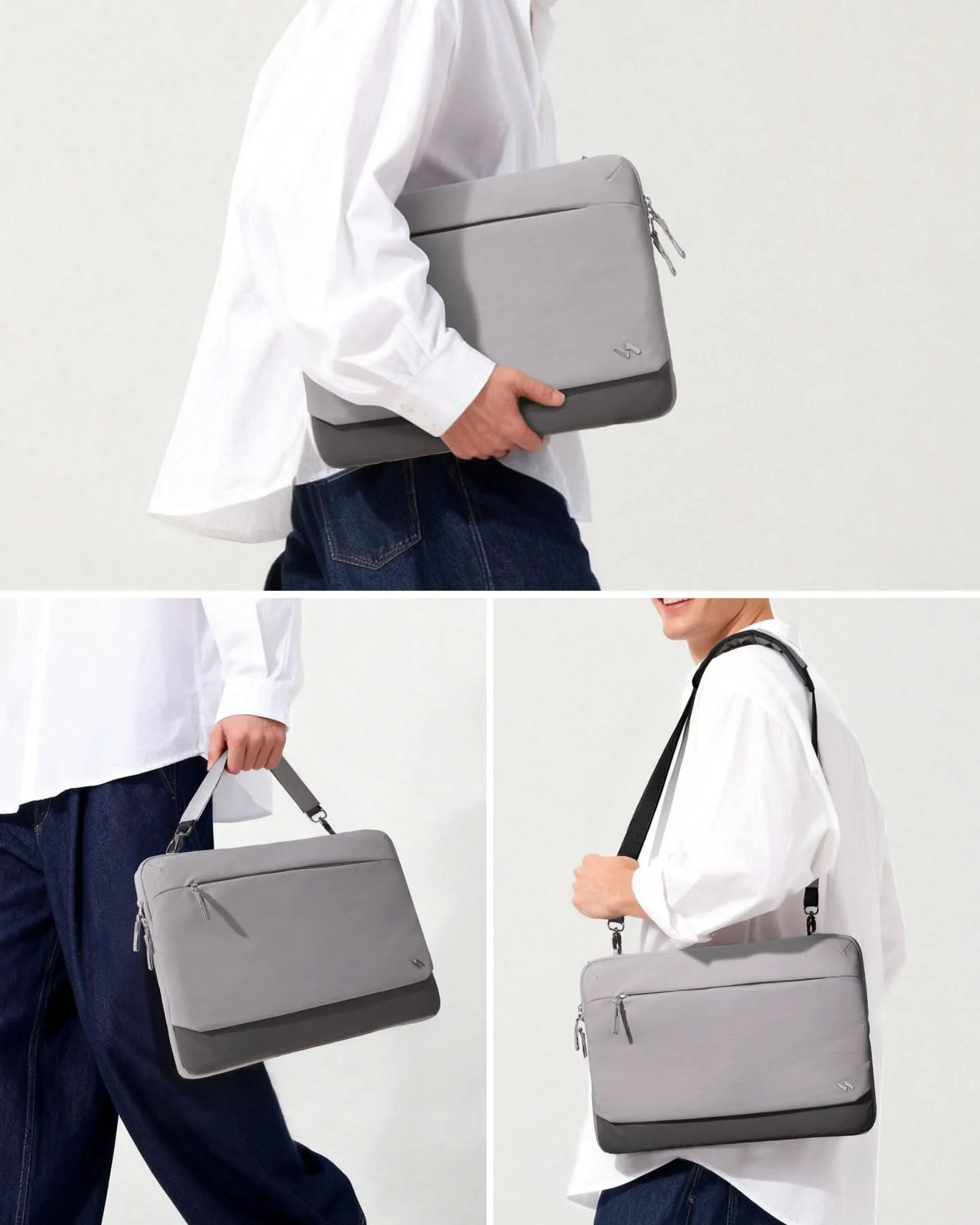 Inateck 360° Schutz Laptoptasche Hülle Schultertasche, kompatibel mit 13-Zoll MacBook Pro/Air, 14-Zoll MacBook Pro/Max (2026-2021), LBT32 - Image 9