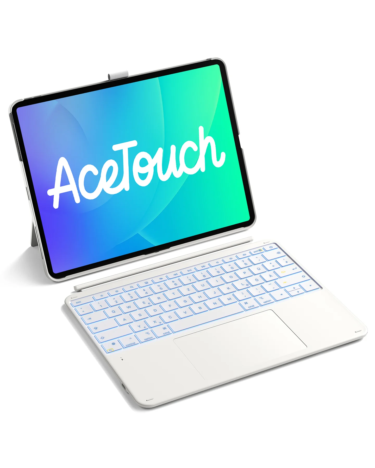Inateck Abnehmbar Tastatur Hülle Kompatibel mit iPad Air 13" M4/M3/M2 (2026/2025/2024), iPad Pro 12.9" 6/5/4/3 Gen,QWERTZ, AceTouch, KB04122-13A - Image 10