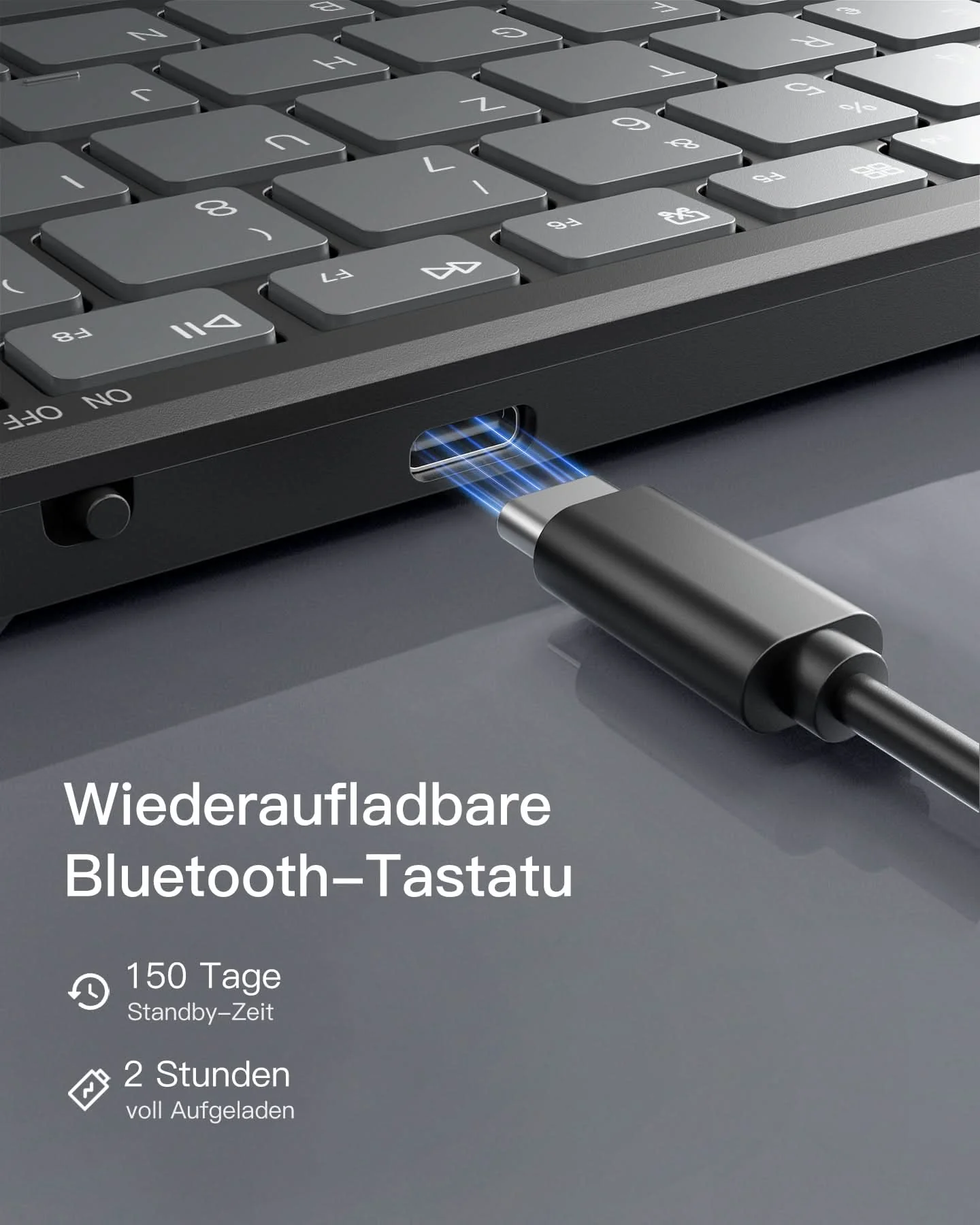 Inateck Faltbare Tastatur Maus Set Kabellos,für iPad iPhone Mac Android Windows,N0158 - Image 5