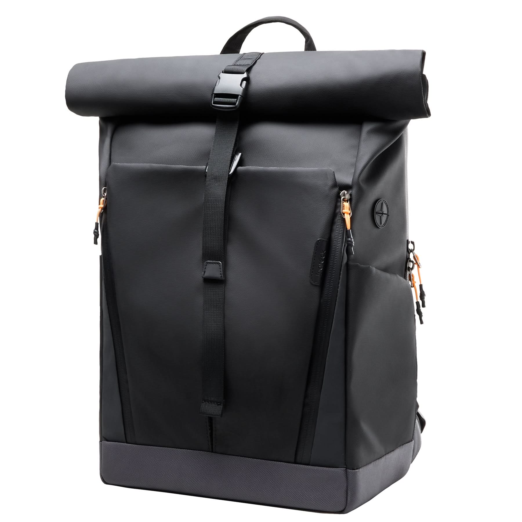 Inateck Laptop RollTop Rucksack Herren Damen 25L, Spritzwassergeschützt Schulrucksack Reiserucksack Stylische Tagesrucksack mit 17 Zoll Laptopfach, BPC21 - Image 3