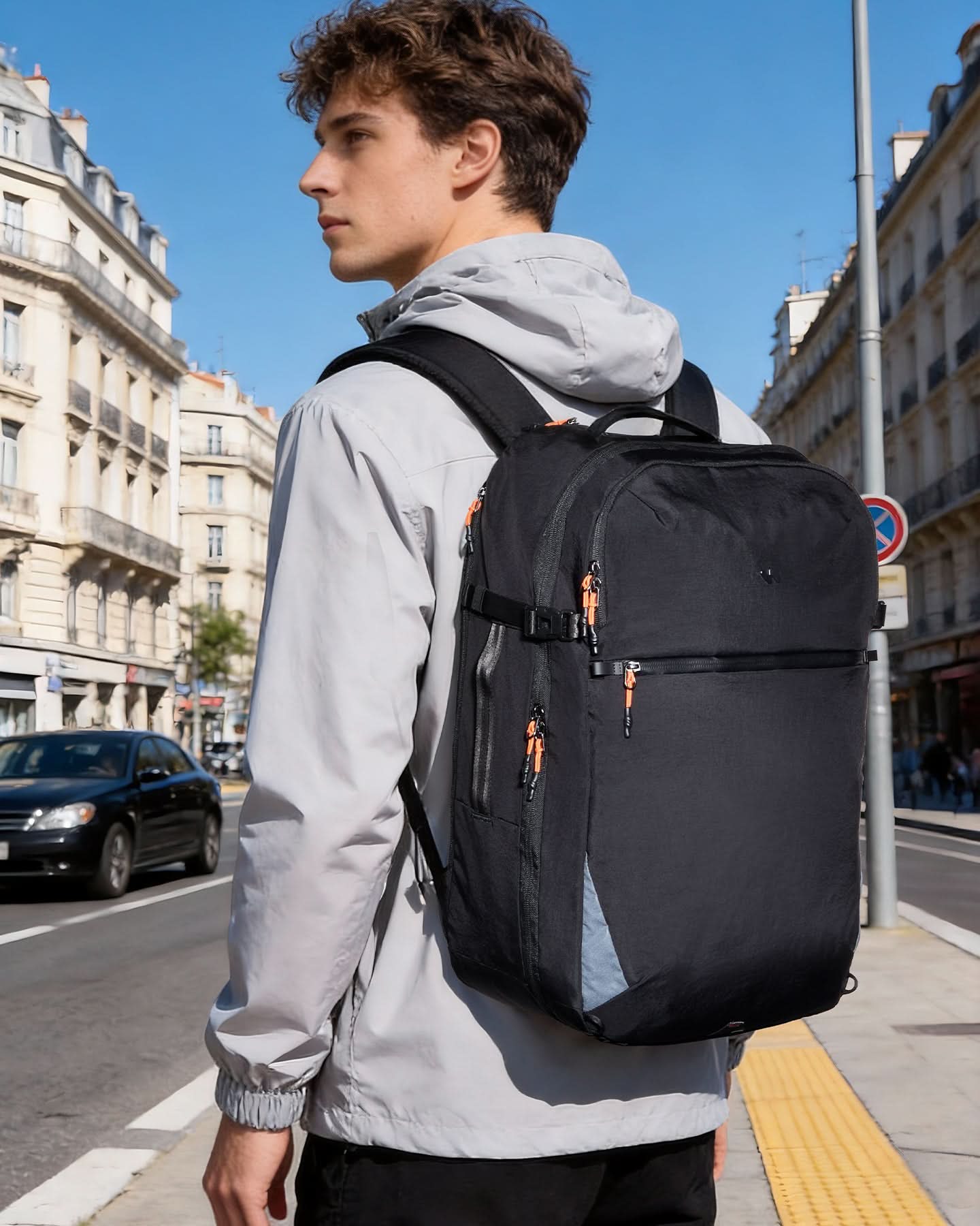 Inateck Reiserucksack 39L, Spritzwassergeschützt TSA Handgepäck Flugzeug Rucksack Travel Backpack Herren für 15.6 Zoll Laptop, BPX33 - Image 10