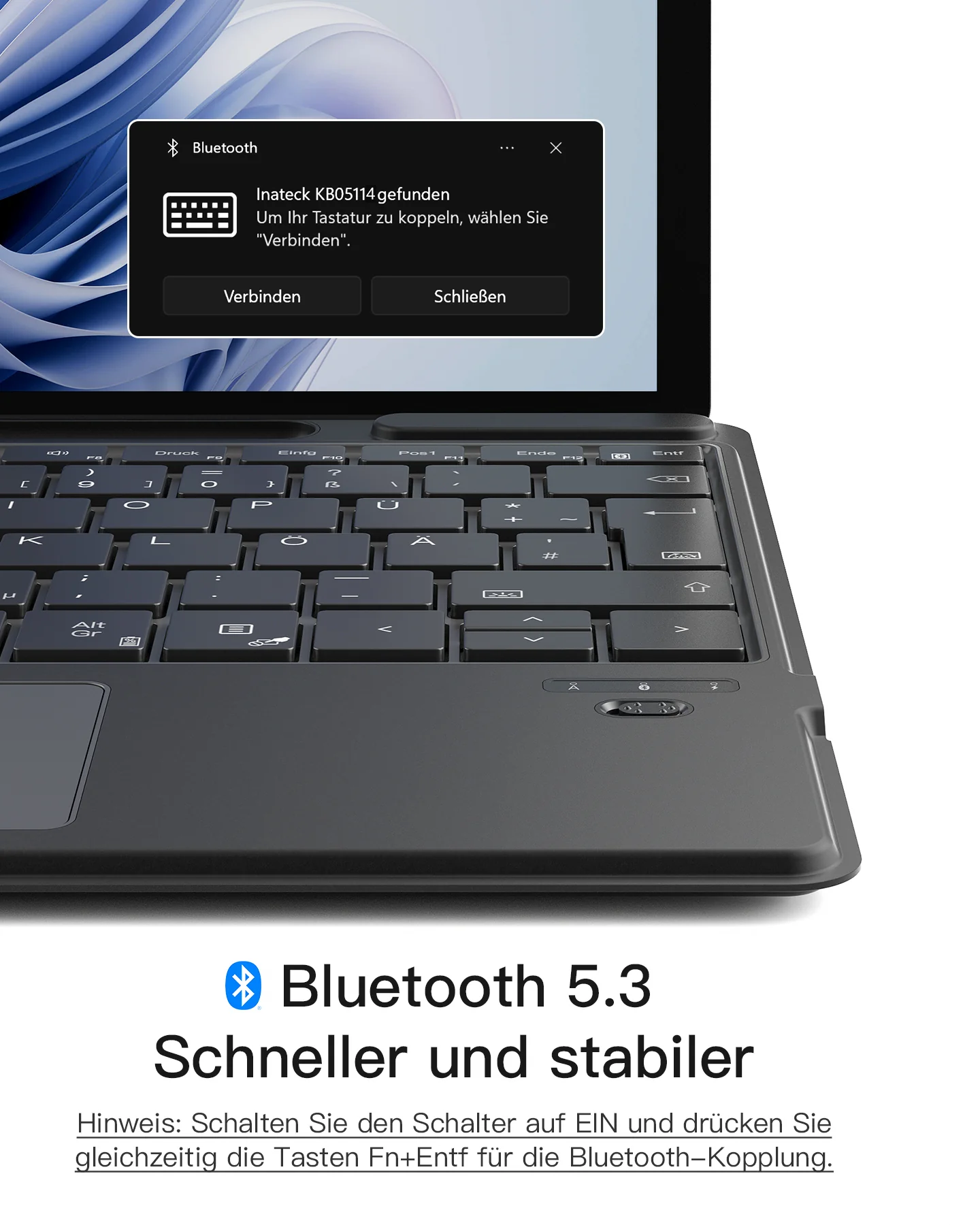Surface Pro AI Funktion Tastatur, Kompatibel mit Surface Pro 11/10/9/8/X, QWERTZ, KB05114 - Image 10