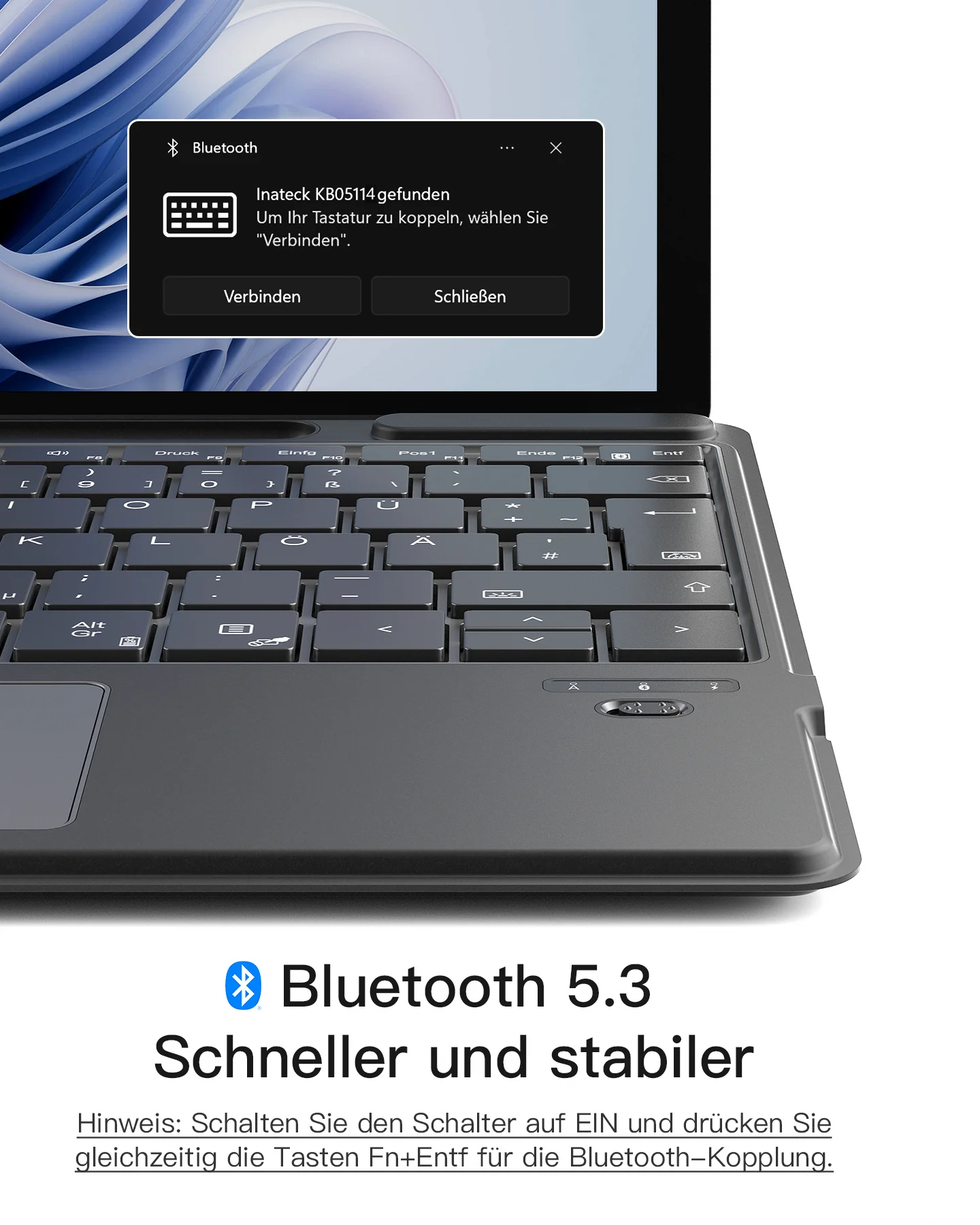 Surface Pro AI Funktion Tastatur, Kompatibel mit Surface Pro 11/10/9/8/X, QWERTZ, KB05114 - Image 19