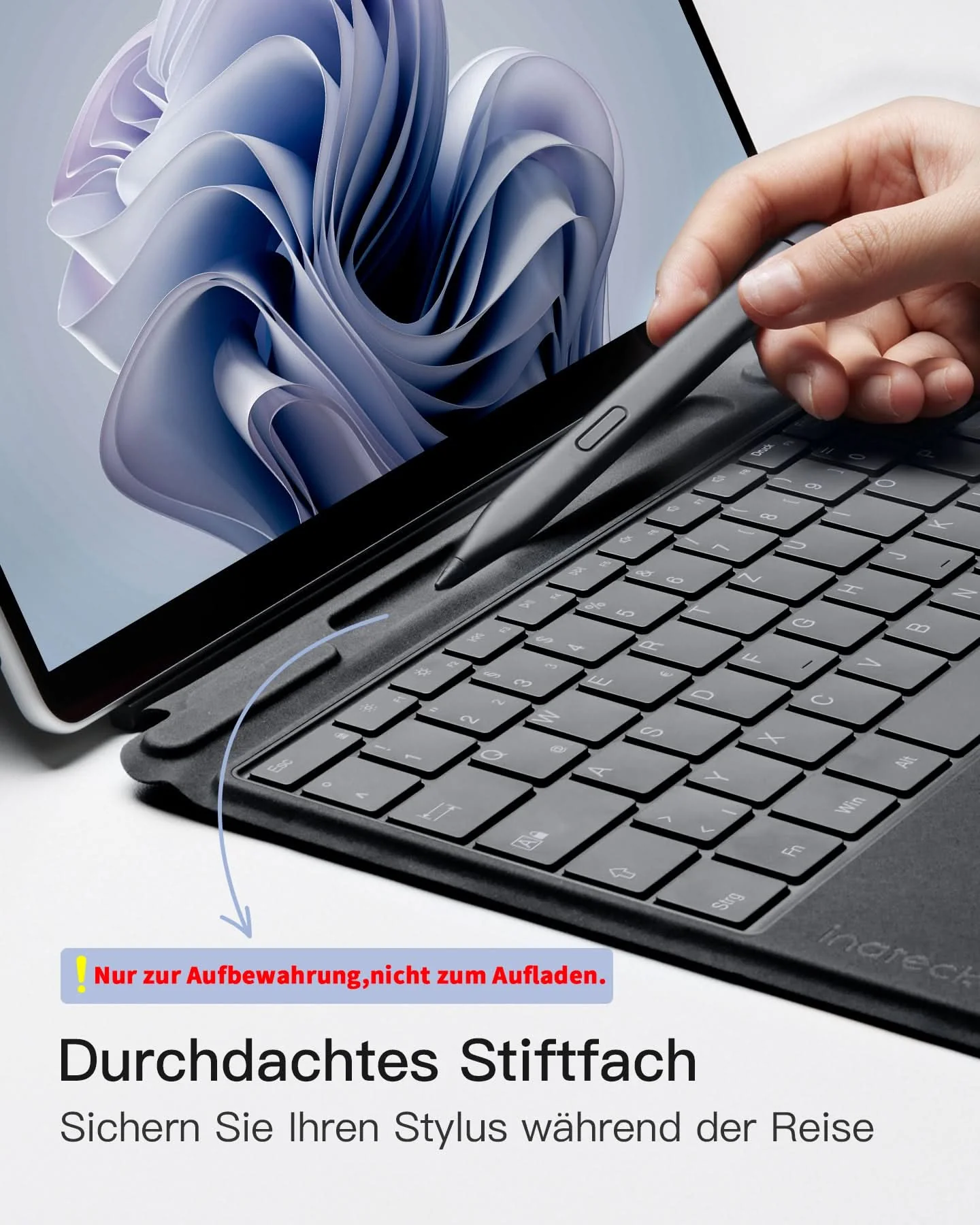 Surface Pro AI Funktion Tastatur, Kompatibel mit Surface Pro 11/10/9/8/X, QWERTZ, KB05114 - Image 7
