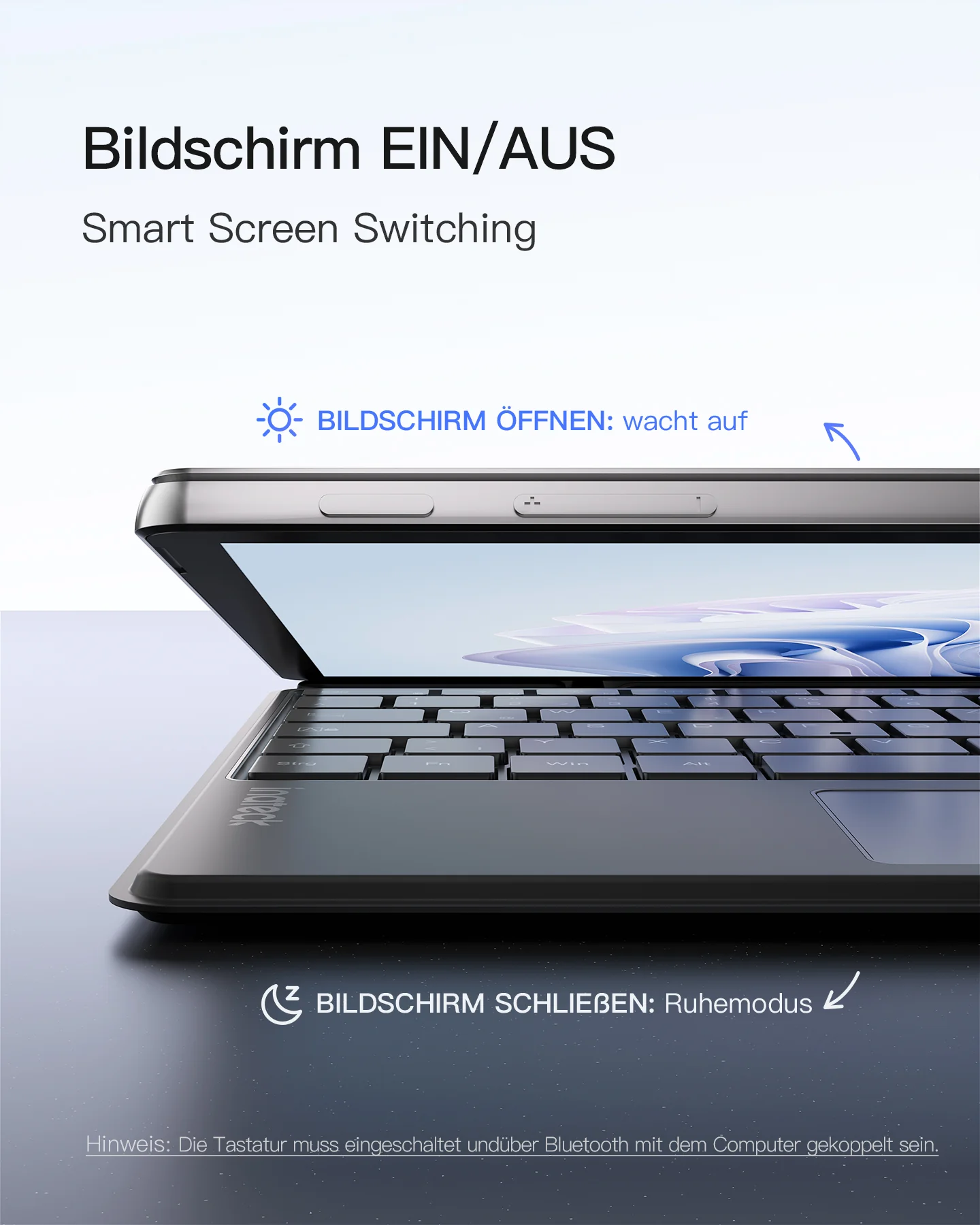Surface Pro AI Funktion Tastatur, Kompatibel mit Surface Pro 11/10/9/8/X, QWERTZ, KB05114 - Image 8