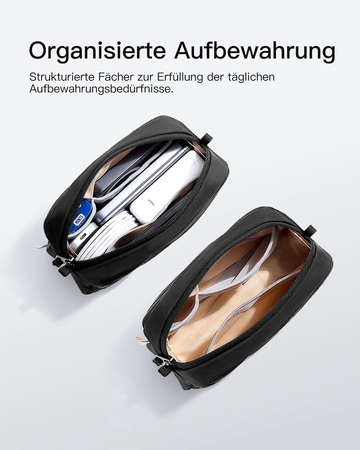 Leicht Kabeltasche Elektronik Organizer, Spritzwassergeschützte Zubehör Reisezubehörtascheb, ABW31 - Image 5