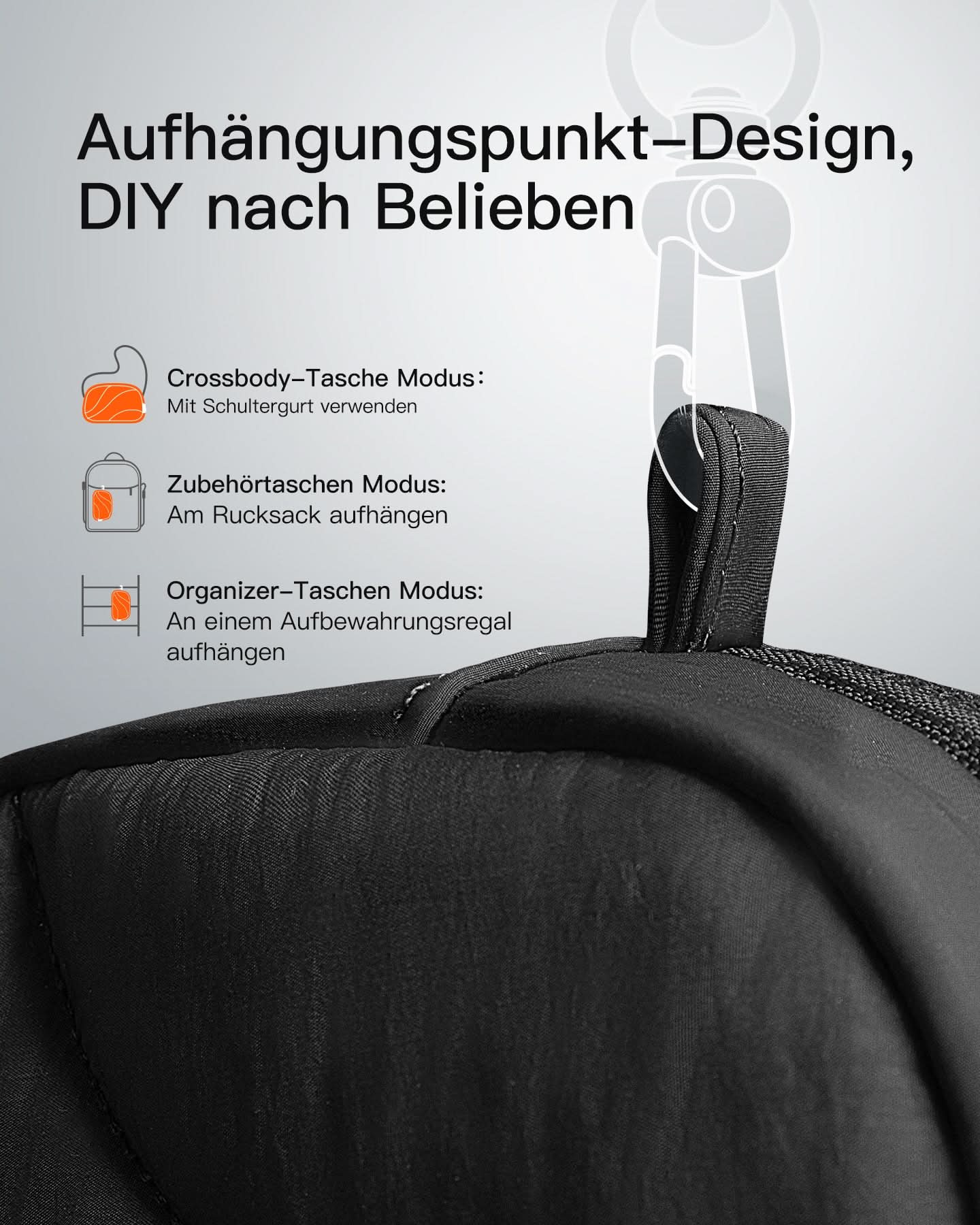 Leicht Kabeltasche Elektronik Organizer, Spritzwassergeschützte Zubehör Reisezubehörtascheb, ABW31 - Image 8