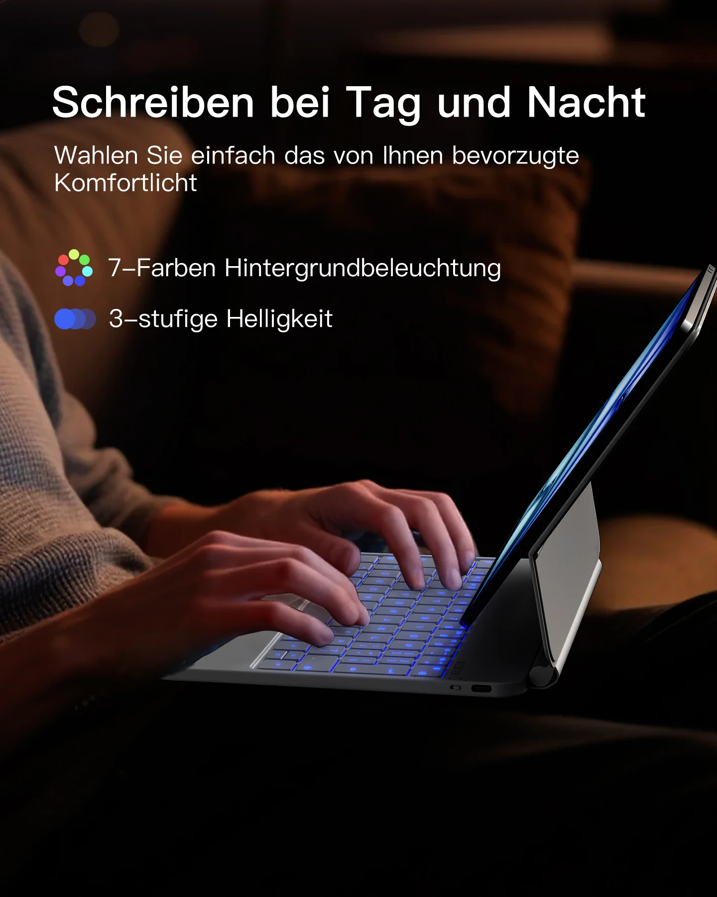 Neo Magic Magnetische Tastaturhülle für iPad Air 11" M4/M3/M2 (2026/2025/2024), iPad Air 5/4, iPad Pro 11" 4/3/2/1, KB09119 - Image 16