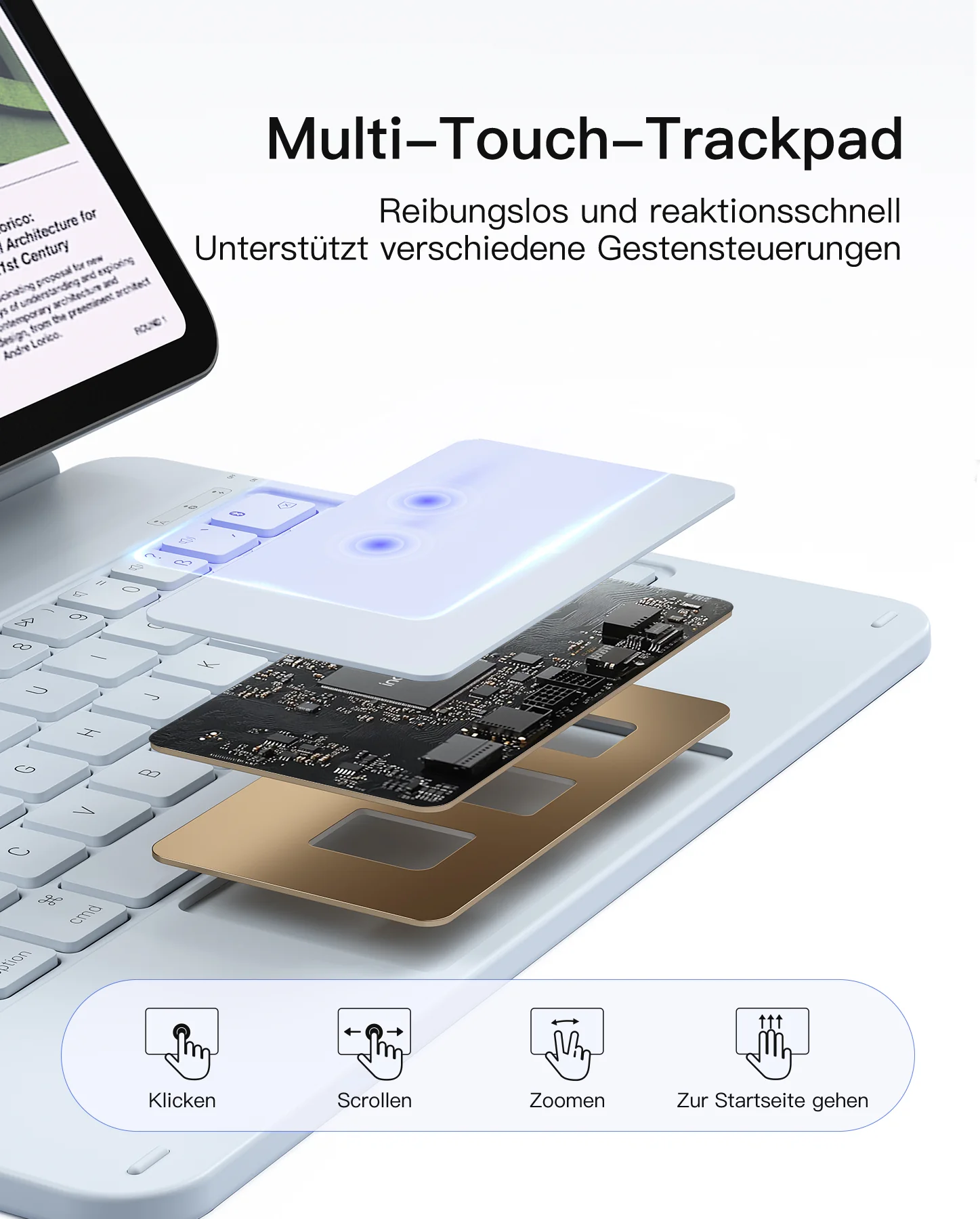 Neo Magic Magnetische Tastaturhülle für iPad Air 11" M4/M3/M2 (2026/2025/2024), iPad Air 5/4, iPad Pro 11" 4/3/2/1, KB09119 - Image 23