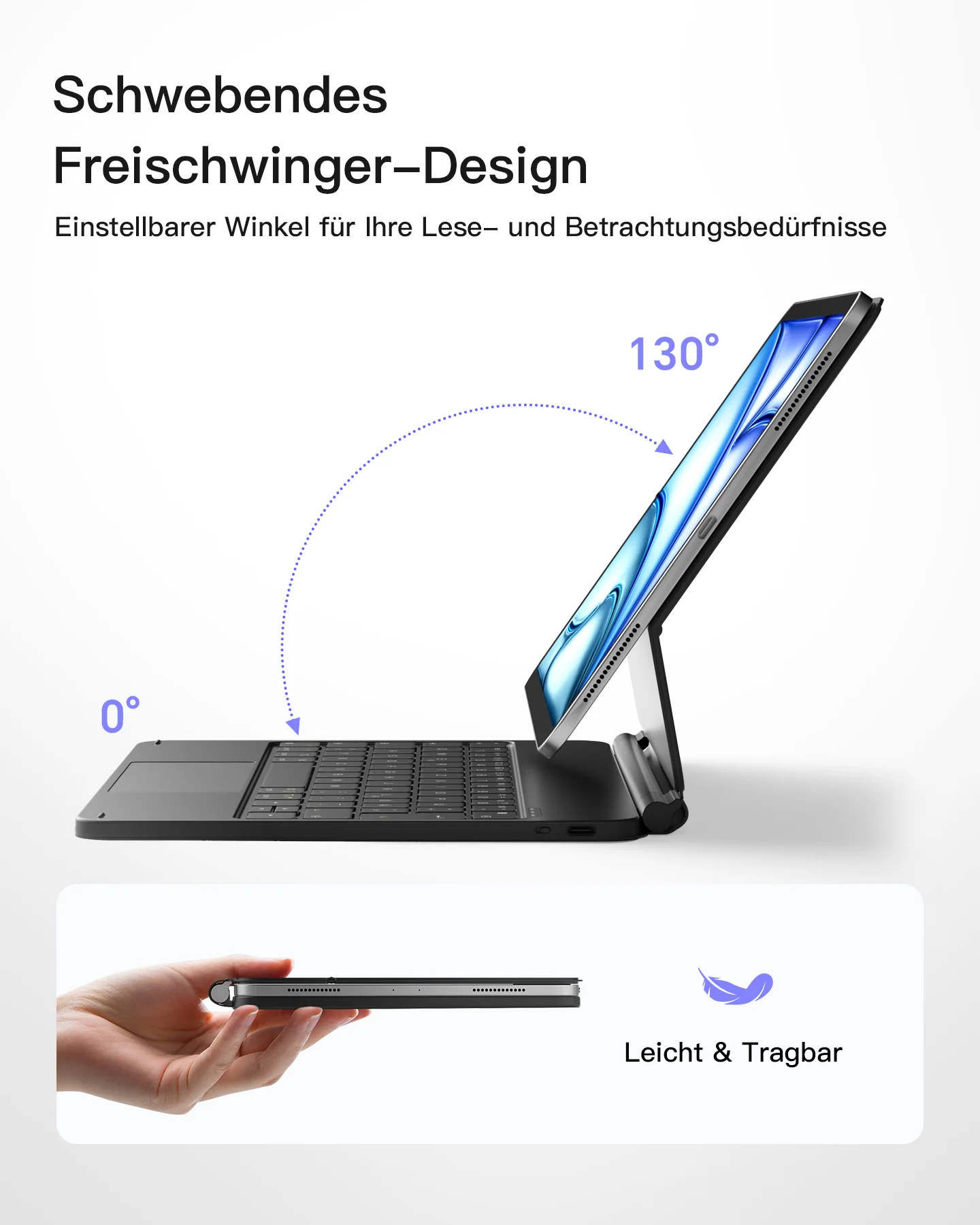 Neo Magic Magnetische Tastaturhülle für iPad Air 11" M4/M3/M2 (2026/2025/2024), iPad Air 5/4, iPad Pro 11" 4/3/2/1, KB09119 - Image 6