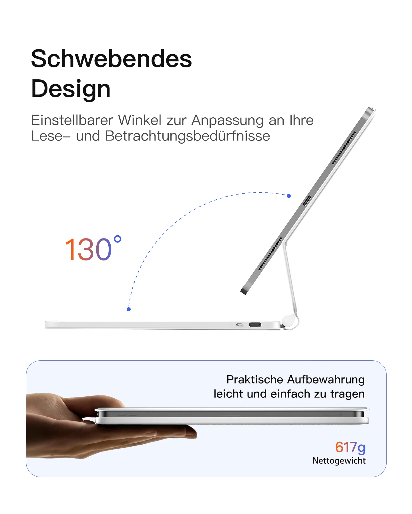 NeoMagic Magnetische Tastatur Hülle für iPad 11" (A16 2025), iPad 10, KB09119-10 - Image 19