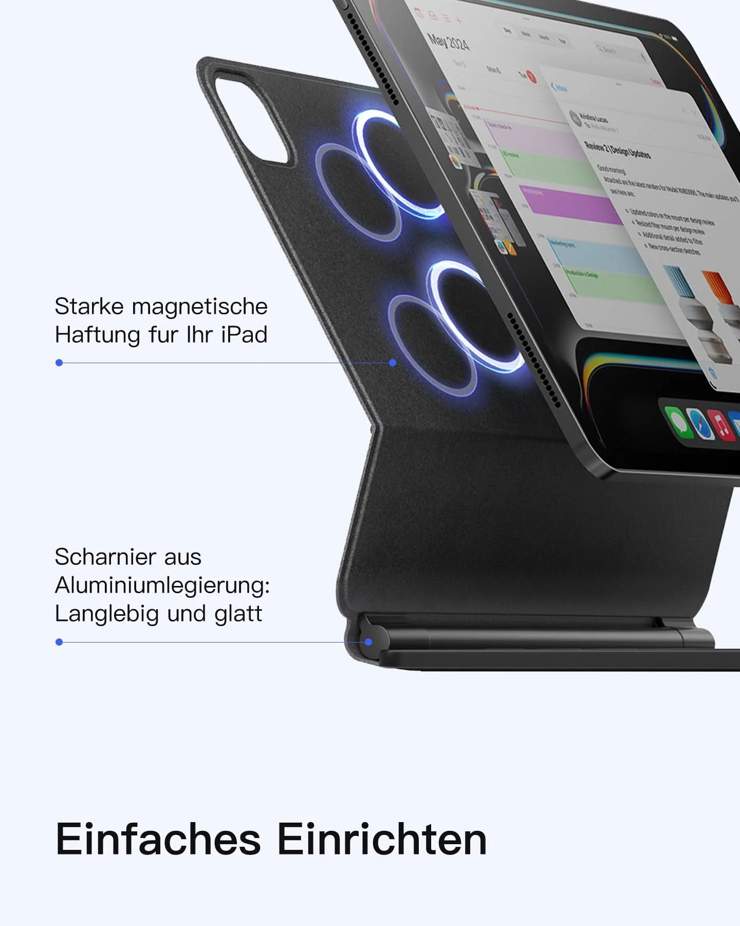 NeoMagic Magnetische Tastatur Hülle für iPad 11" (A16 2025), iPad 10, KB09119-10 - Image 3
