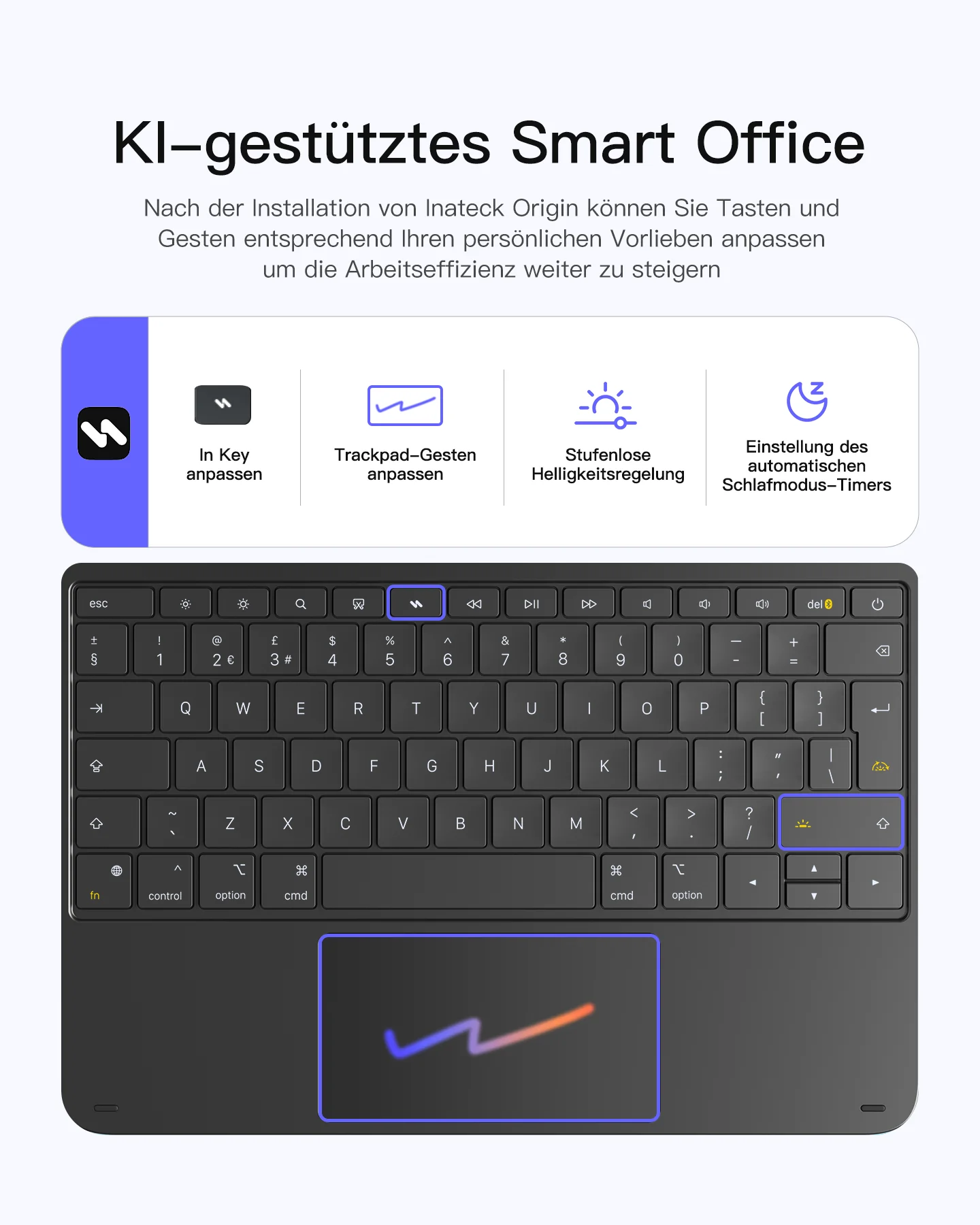 NeoMagic Magnetische Tastatur Hülle für iPad Pro 13 2025/2024(M5/M4),LED Smart Power-Anzeige, QWERTZ, mit Stifthalter, KB903-13P - Image 8