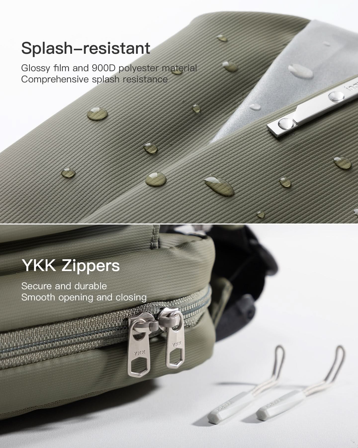 Sling Bag mit 19 eingebaute Taschen, stylische Crossbody Bag mit verstellbarem Schultergurt, LB03014 - Image 20