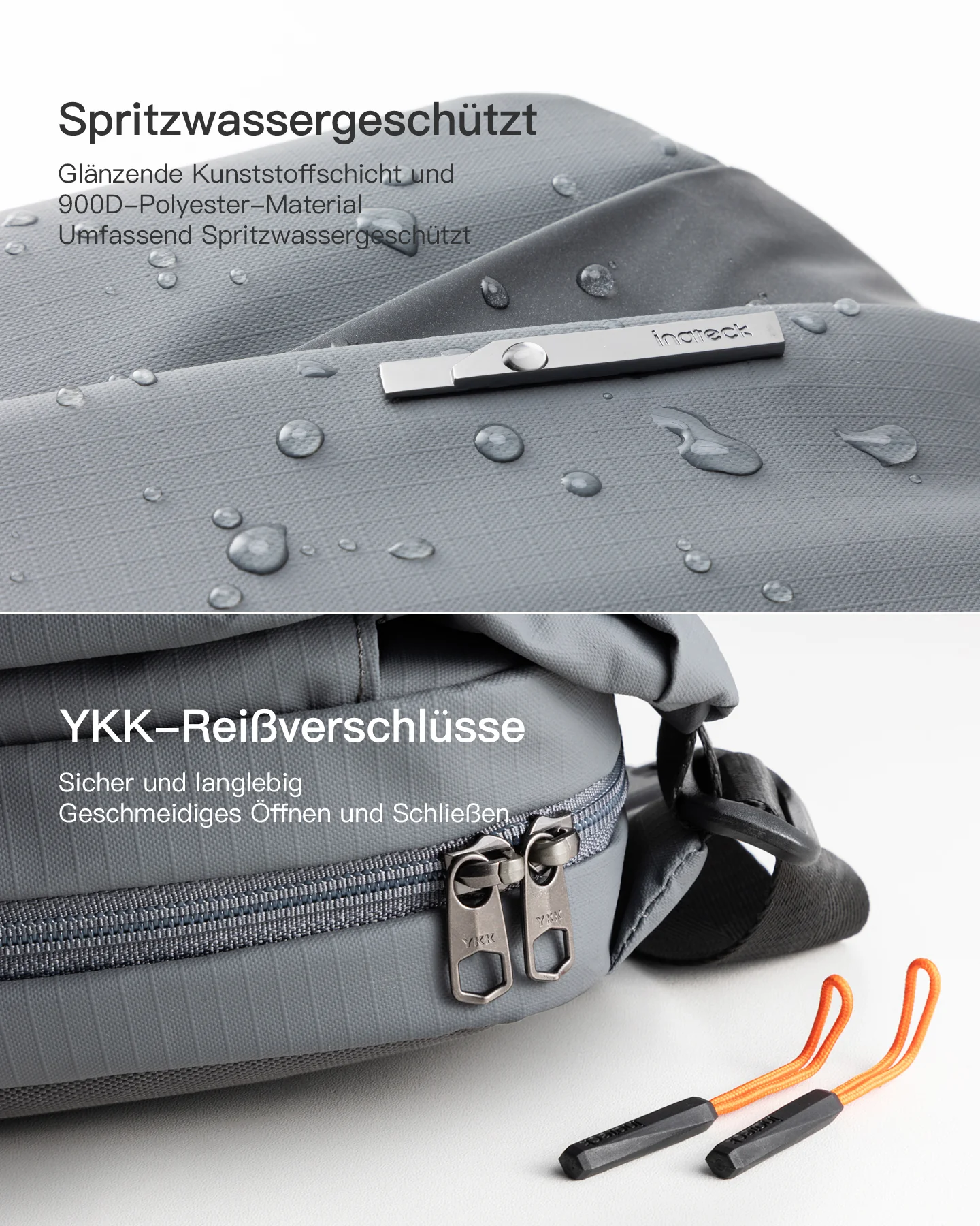 Sling Bag mit 19 eingebaute Taschen, stylische Crossbody Bag mit verstellbarem Schultergurt, LB03014 - Image 51