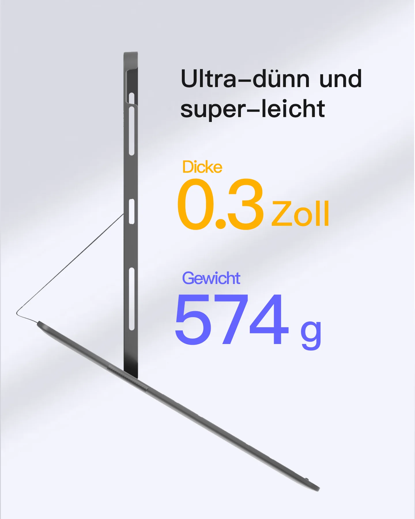 Super-leicht Tastatur Hülle für iPad Air 13"M4/M3/M2 (2026/2025/2024), iPad Pro 12.9" 6/5/4/3, BK2007-13 - Image 4