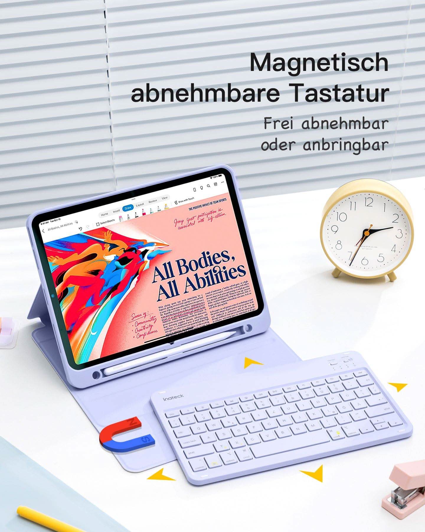 Ultraleicht Tastatur Hülle für iPad 11" (A16 2025), iPad 10; iPad Air 11" M4/M3/M2 (2026/2025/2024), iPad Air 5/4, iPad Pro 11" 4/3/2/1, KB04002 - Image 11