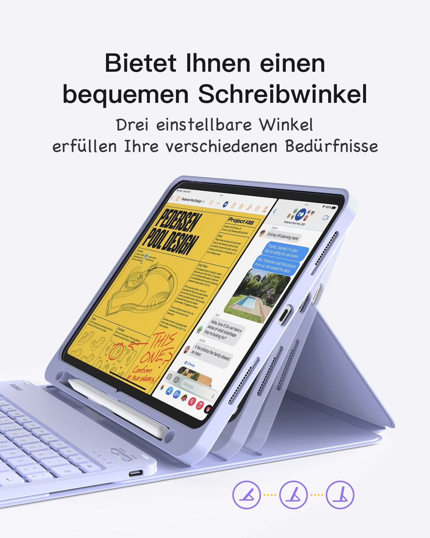 Ultraleicht Tastatur Hülle für iPad 11" (A16 2025), iPad 10; iPad Air 11" M4/M3/M2 (2026/2025/2024), iPad Air 5/4, iPad Pro 11" 4/3/2/1, KB04002 - Image 13