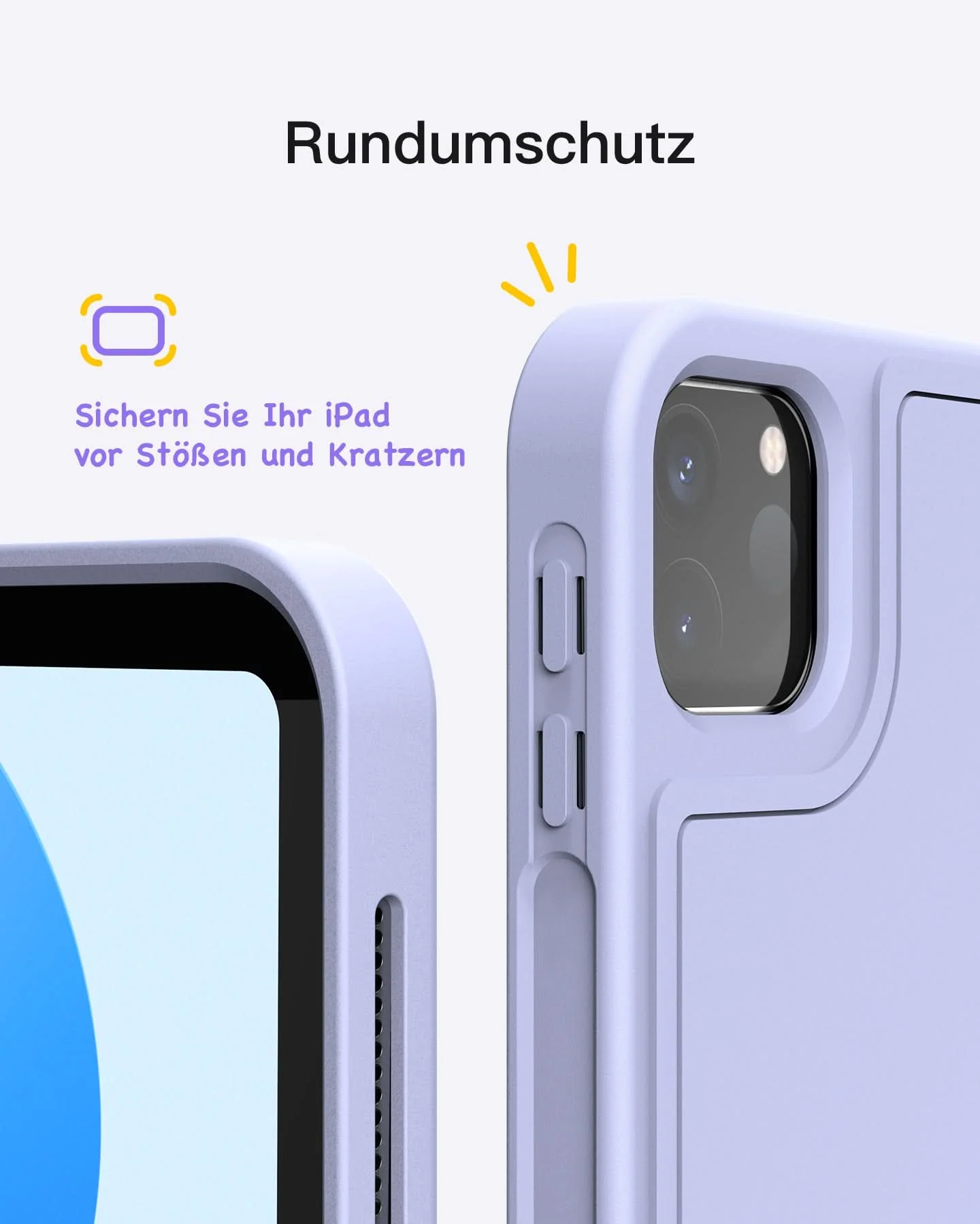 Ultraleicht Tastatur Hülle für iPad 11" (A16 2025), iPad 10; iPad Air 11" M4/M3/M2 (2026/2025/2024), iPad Air 5/4, iPad Pro 11" 4/3/2/1, KB04002 - Image 16