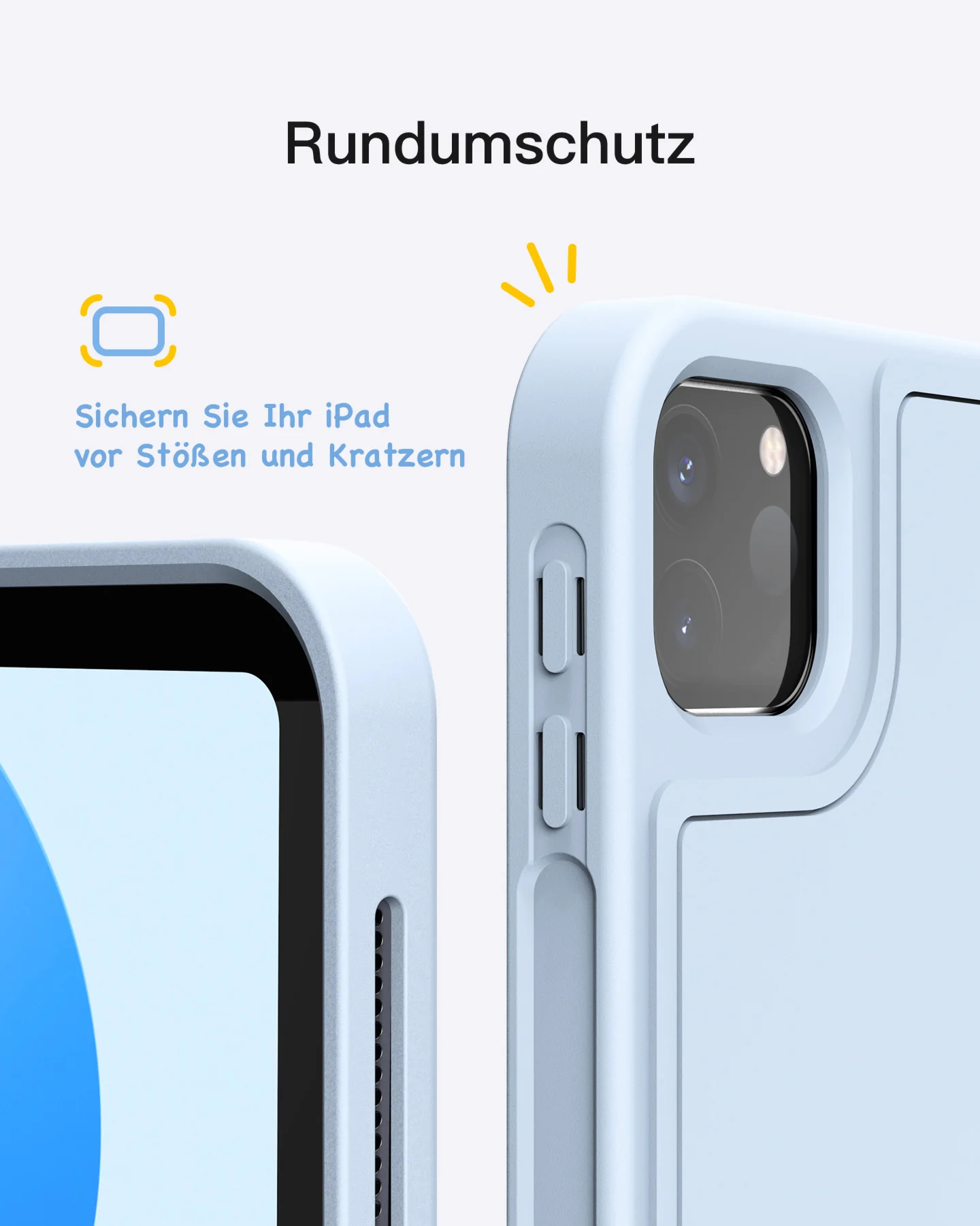 Ultraleicht Tastatur Hülle für iPad 11" (A16 2025), iPad 10; iPad Air 11" M4/M3/M2 (2026/2025/2024), iPad Air 5/4, iPad Pro 11" 4/3/2/1, KB04002 - Image 21