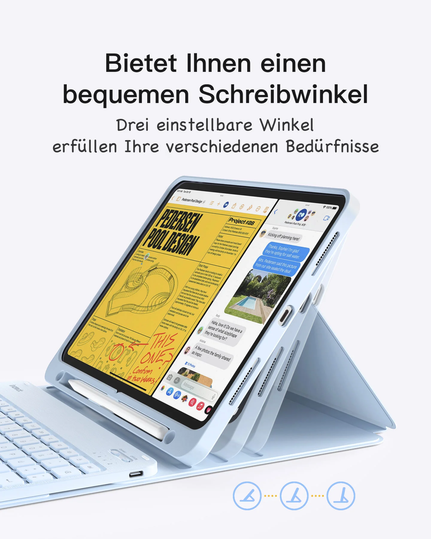 Ultraleicht Tastatur Hülle für iPad 11" (A16 2025), iPad 10; iPad Air 11" M4/M3/M2 (2026/2025/2024), iPad Air 5/4, iPad Pro 11" 4/3/2/1, KB04002 - Image 22