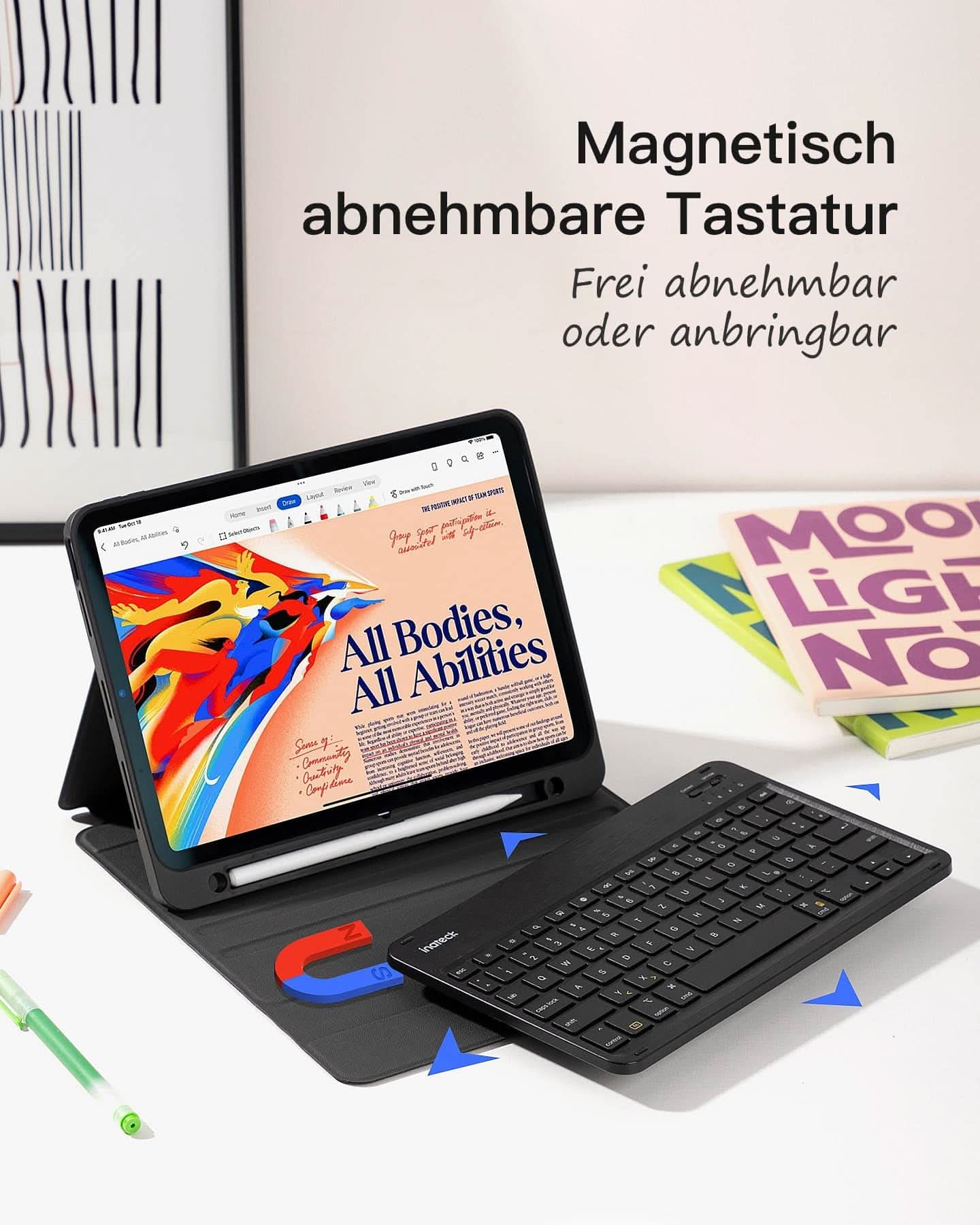 Ultraleicht Tastatur Hülle für iPad 11" (A16 2025), iPad 10; iPad Air 11" M4/M3/M2 (2026/2025/2024), iPad Air 5/4, iPad Pro 11" 4/3/2/1, KB04002 - Image 3